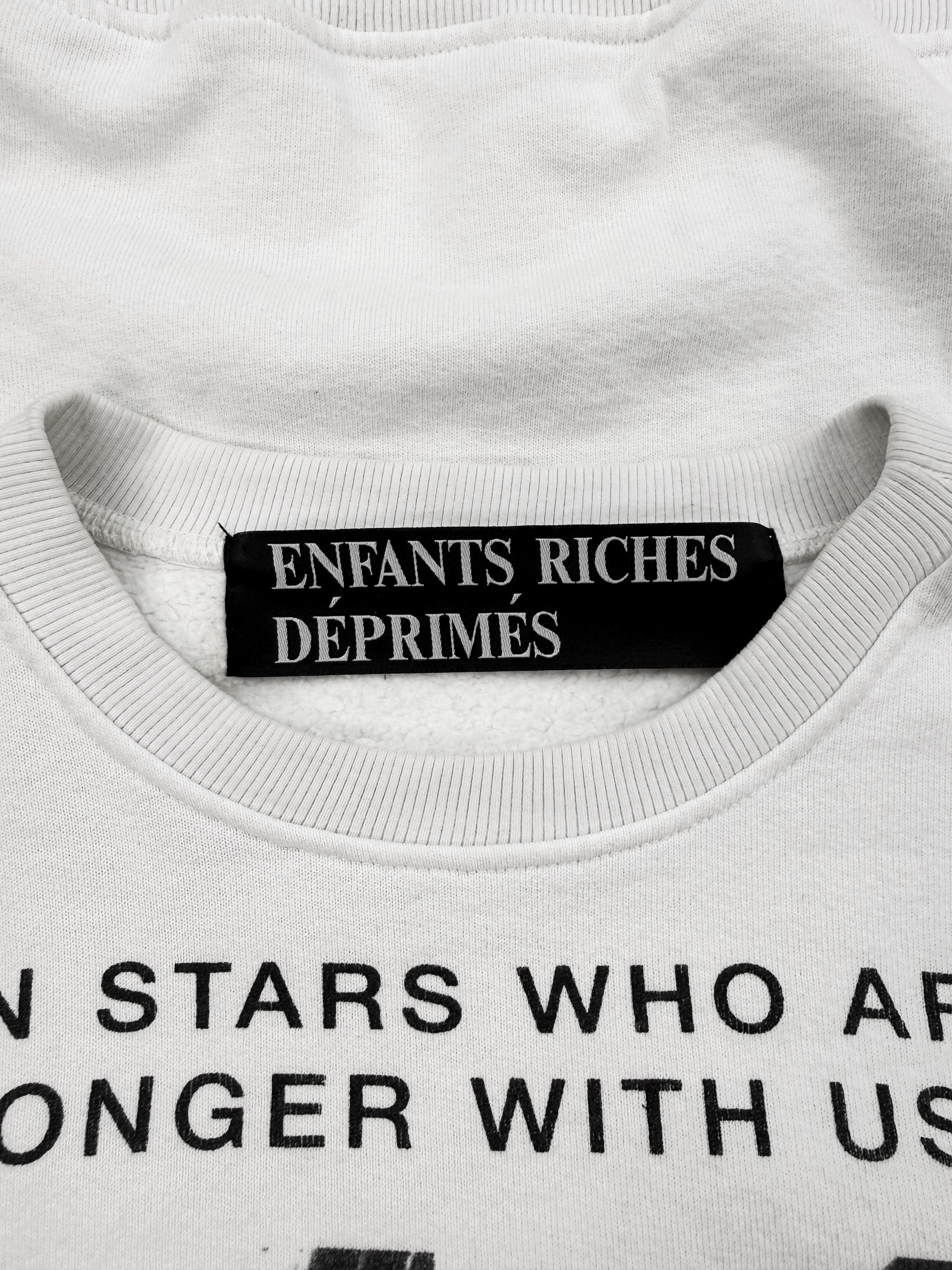 SS20 Enfants Riches Deprimes ‘Dead Pornstar’ White Crewneck