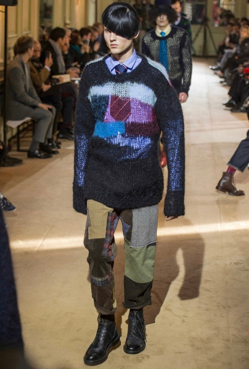 AW14 Junya Watanabe Grunge Mohair Weave Knitted Sweater