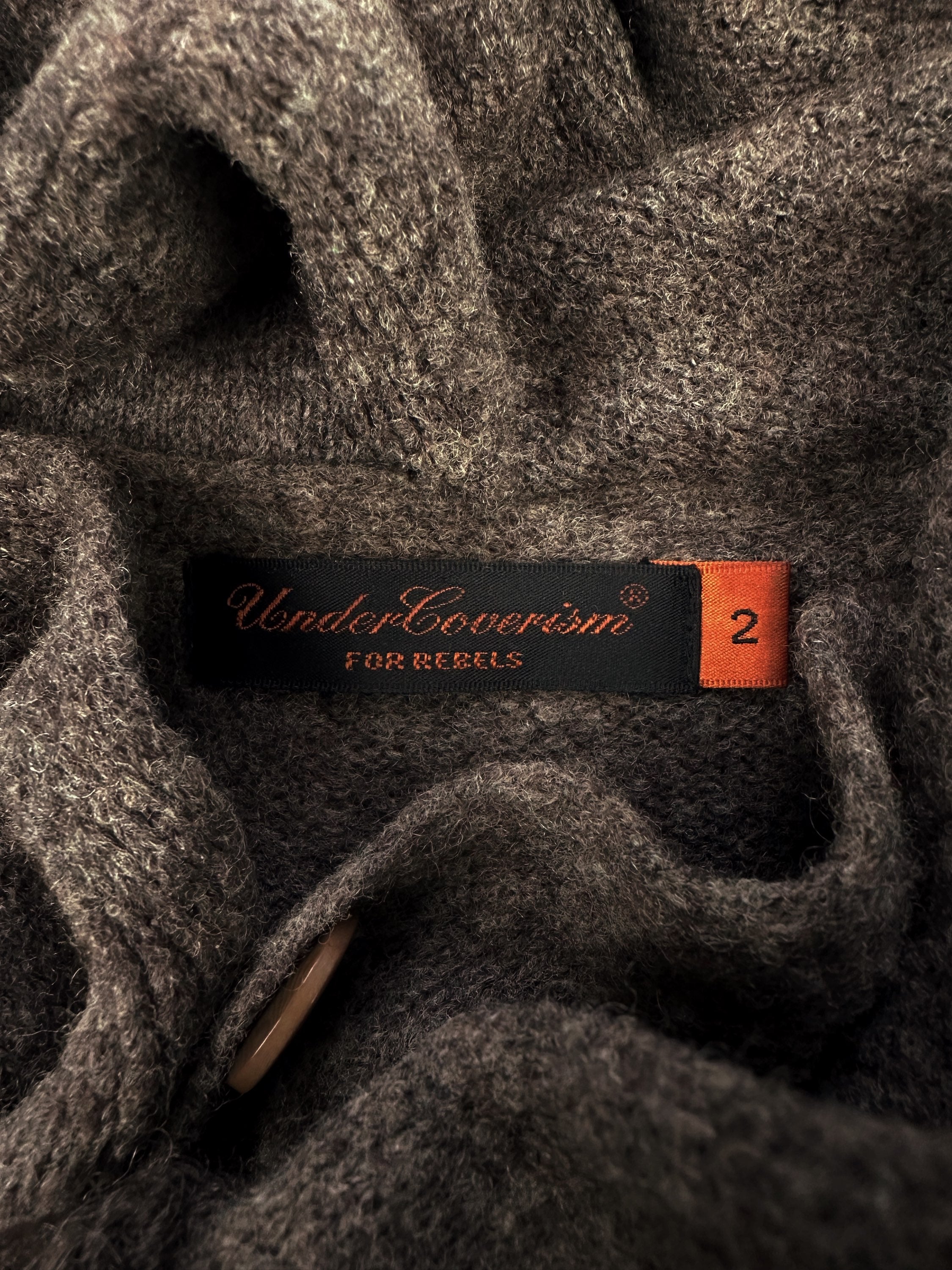 AW05 Undercover ‘Arts & Crafts’ Brown Knitted Cardigan