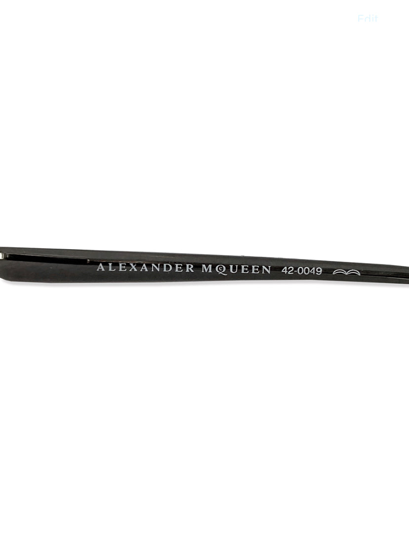 Alexander McQueen Eye Slit Rose Tint Sunglasses