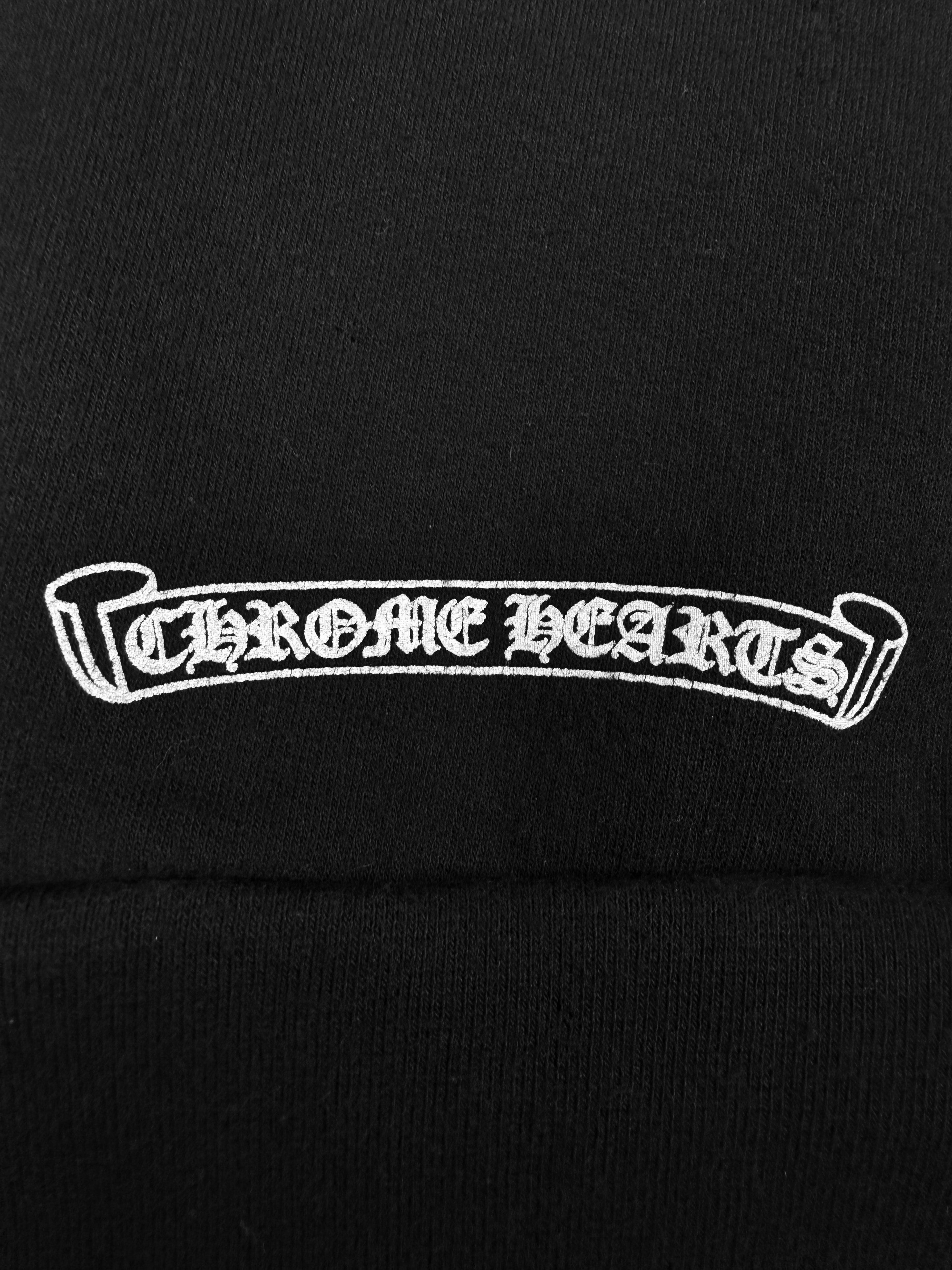 Chrome Hearts Neck Logo Scroll Old English Crewneck
