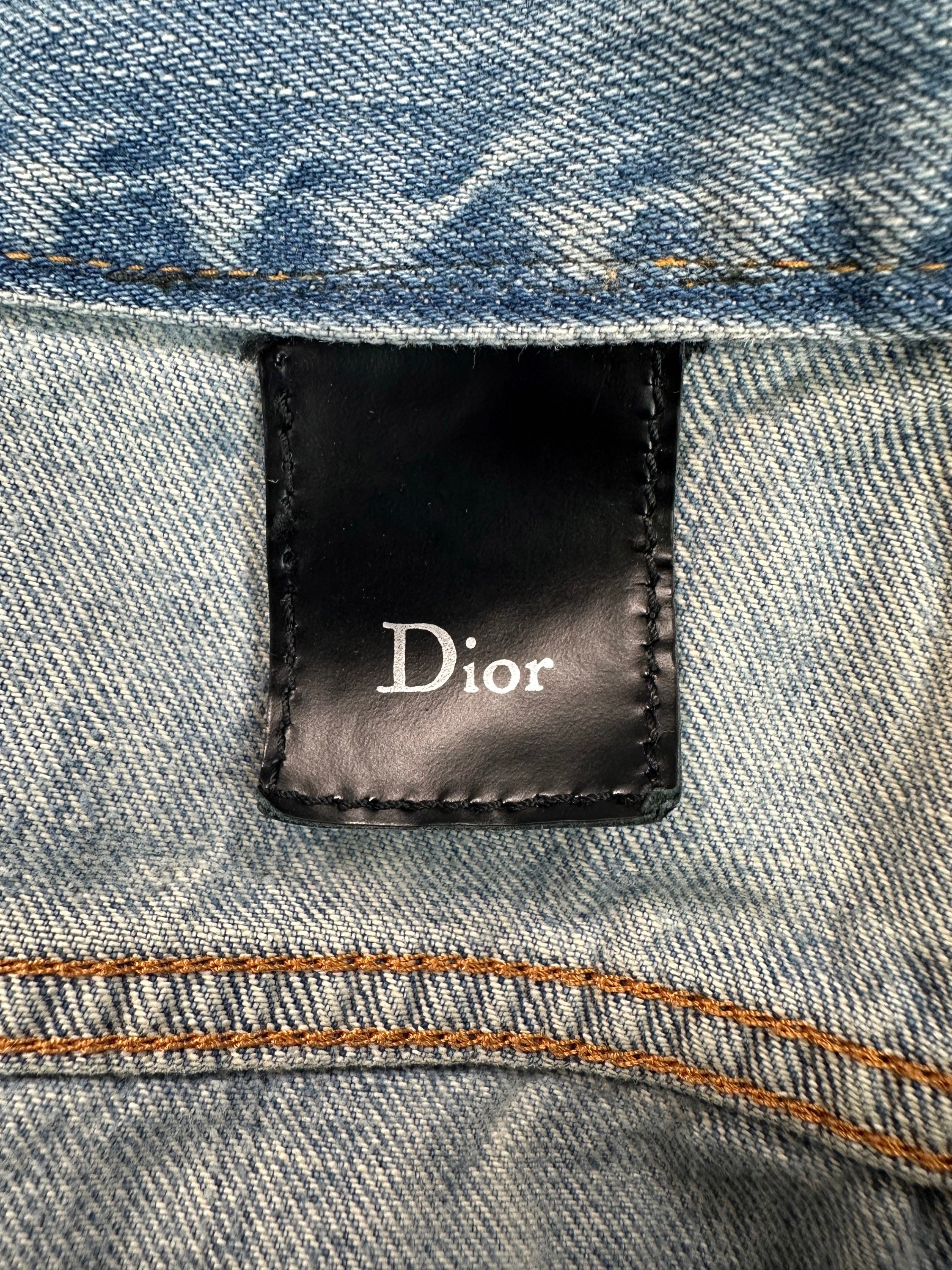 Dior by Hedi Slimane Distressed Blue Wash Denim