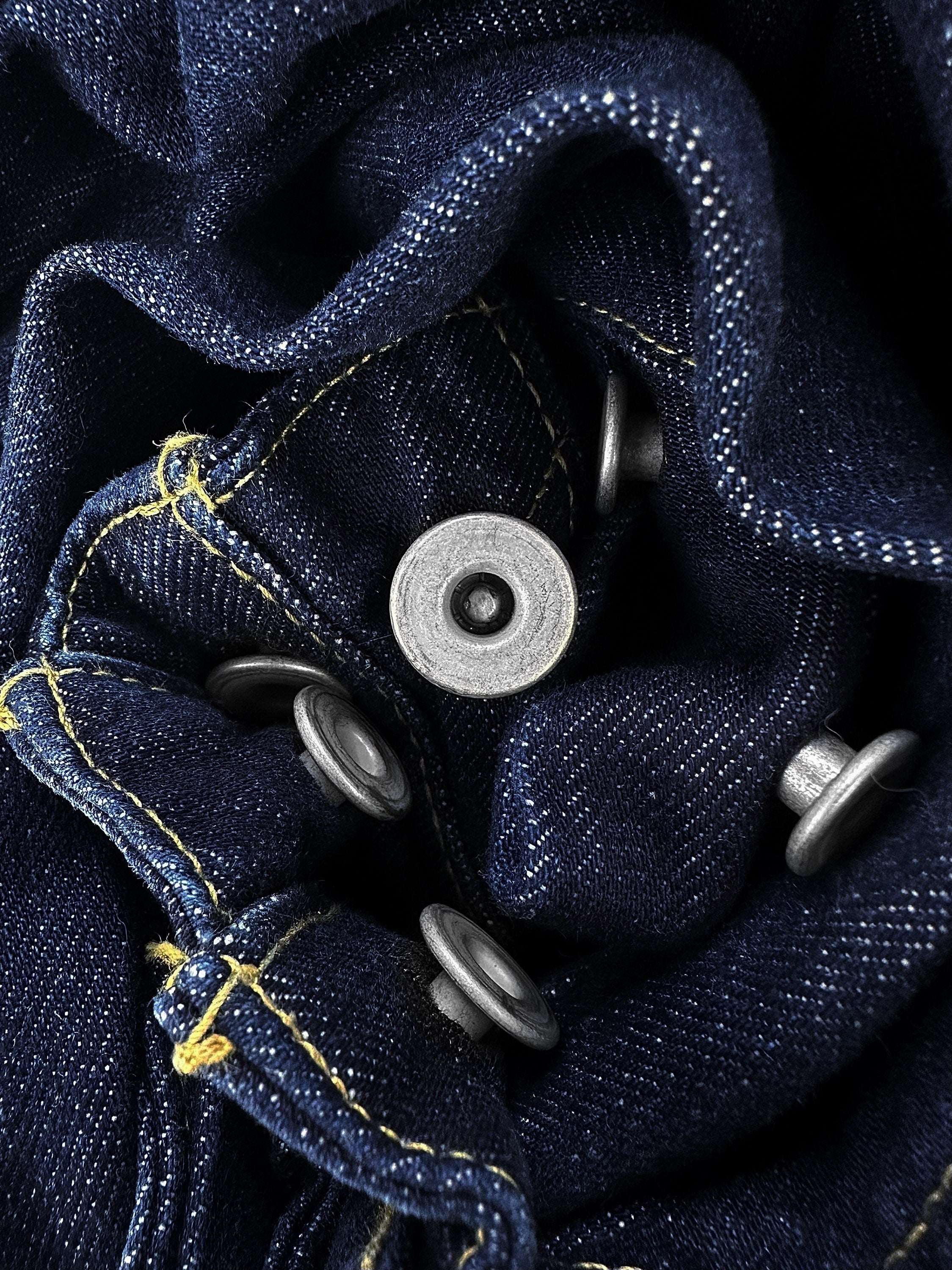 AW12 Ganryu ‘Quintuple Waistband’ Stacked Wide Cut Denim
