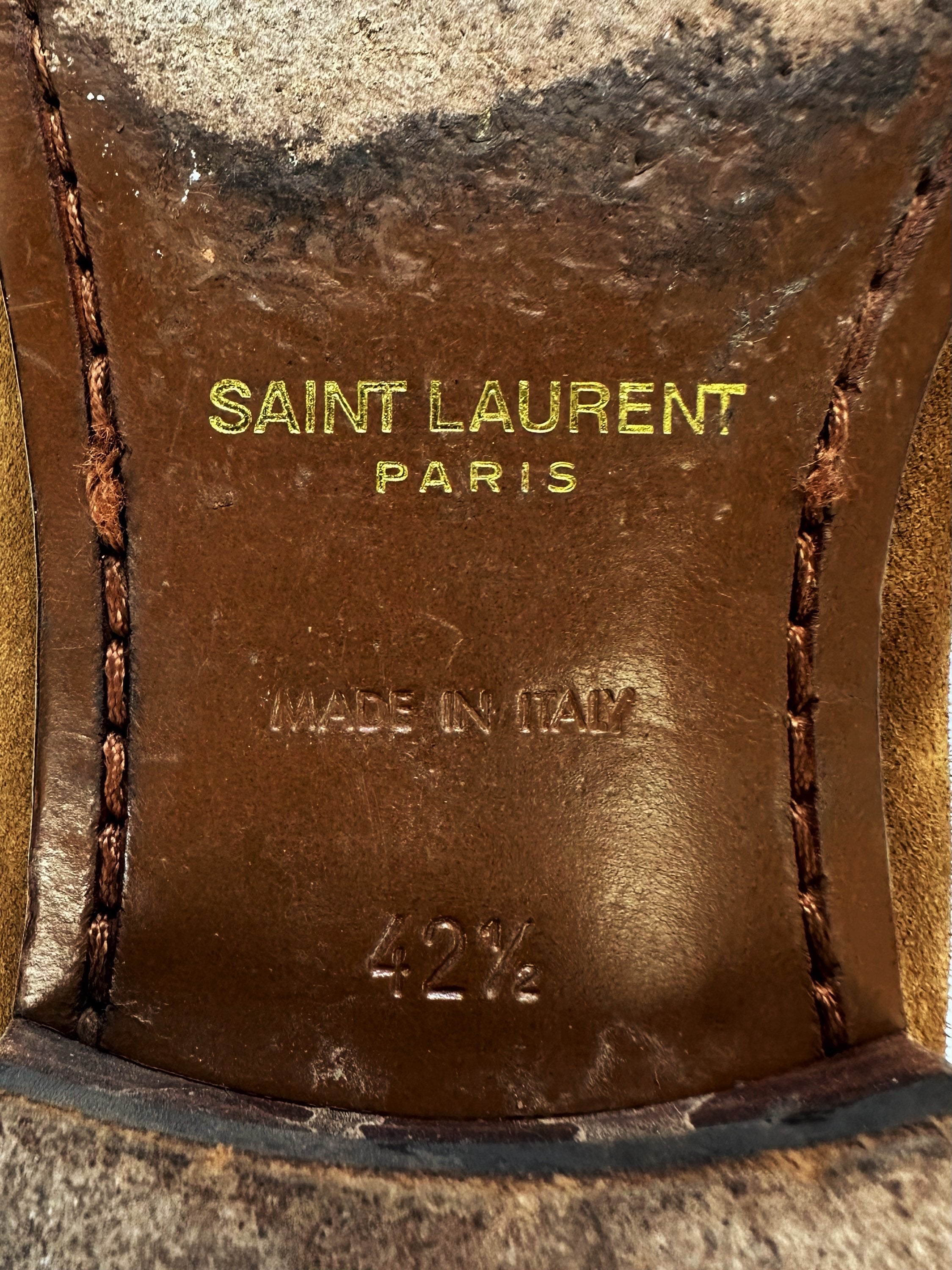 Saint Laurent Pairs London 20 ‘Jodhpur’ Suede Belted Boots