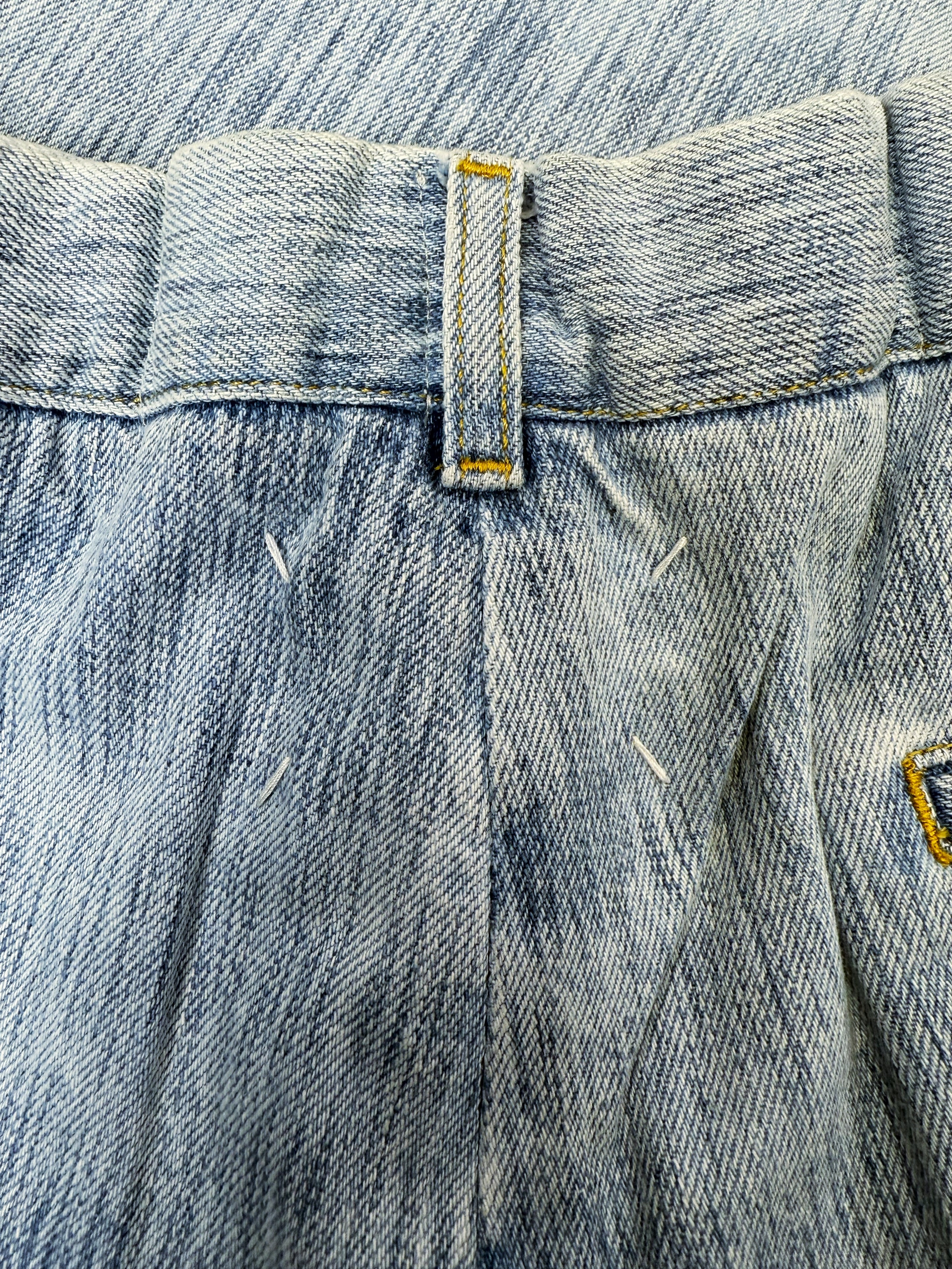 Maison Margiela Blue Wash Elasticated Wide Cut Baggy Denim
