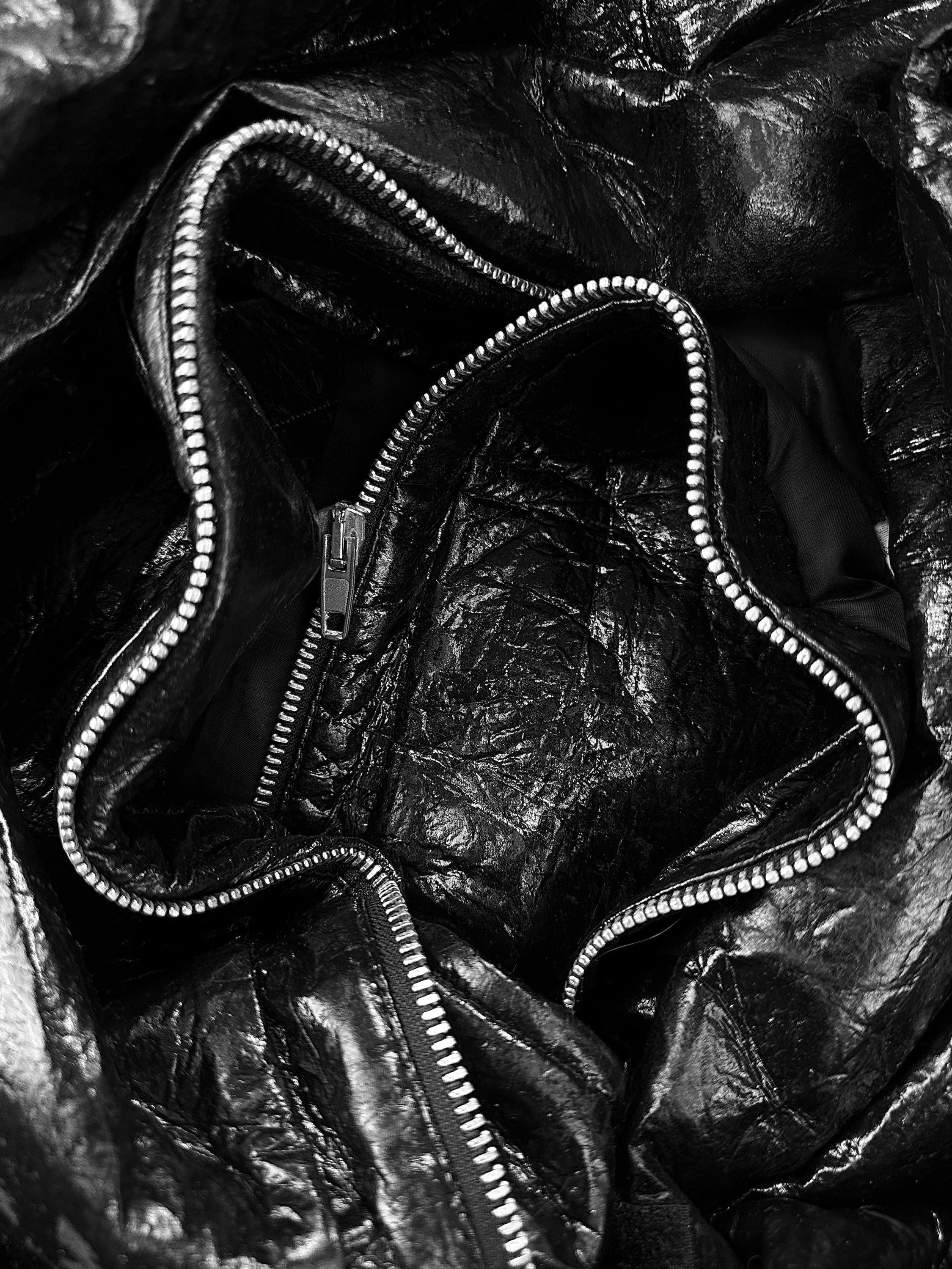 AW98 Helmut Lang ‘Polyurethane’ Faux Leather Biker Jacket