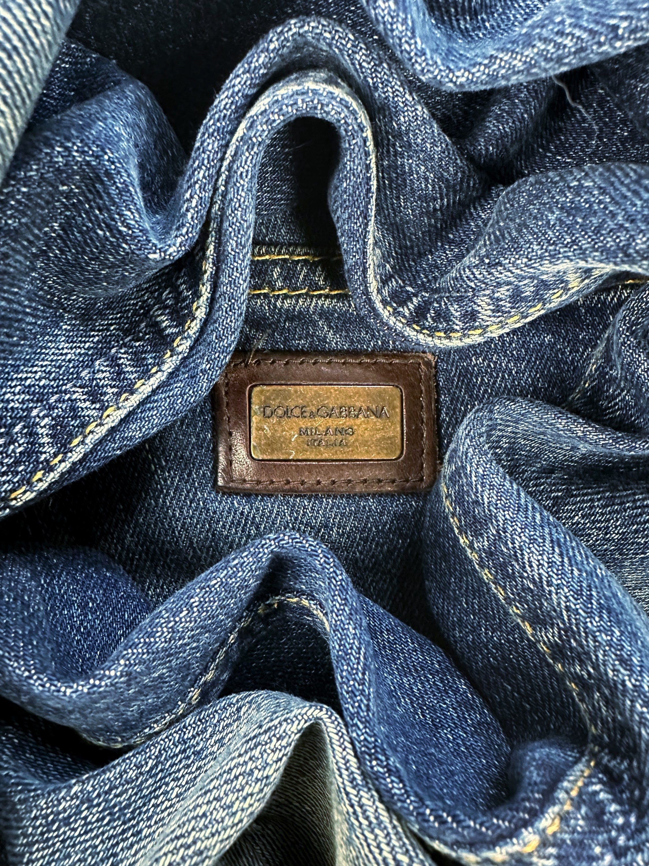 00s Dolce & Gabbana Blue Wash Boot Cut Denim