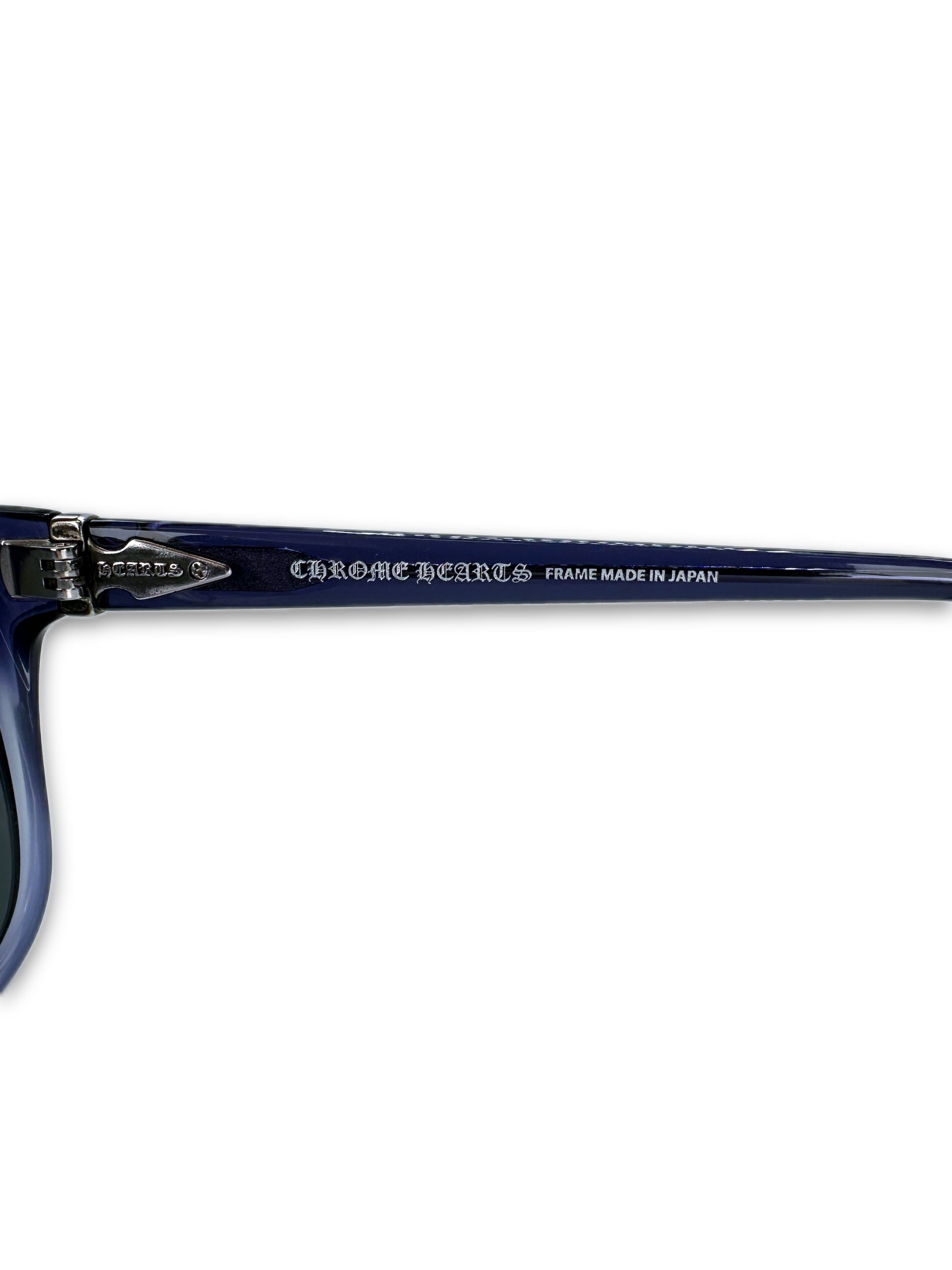 Chrome Hearts ‘Swampass’ Purple .925 Silver Spike Sunglasses