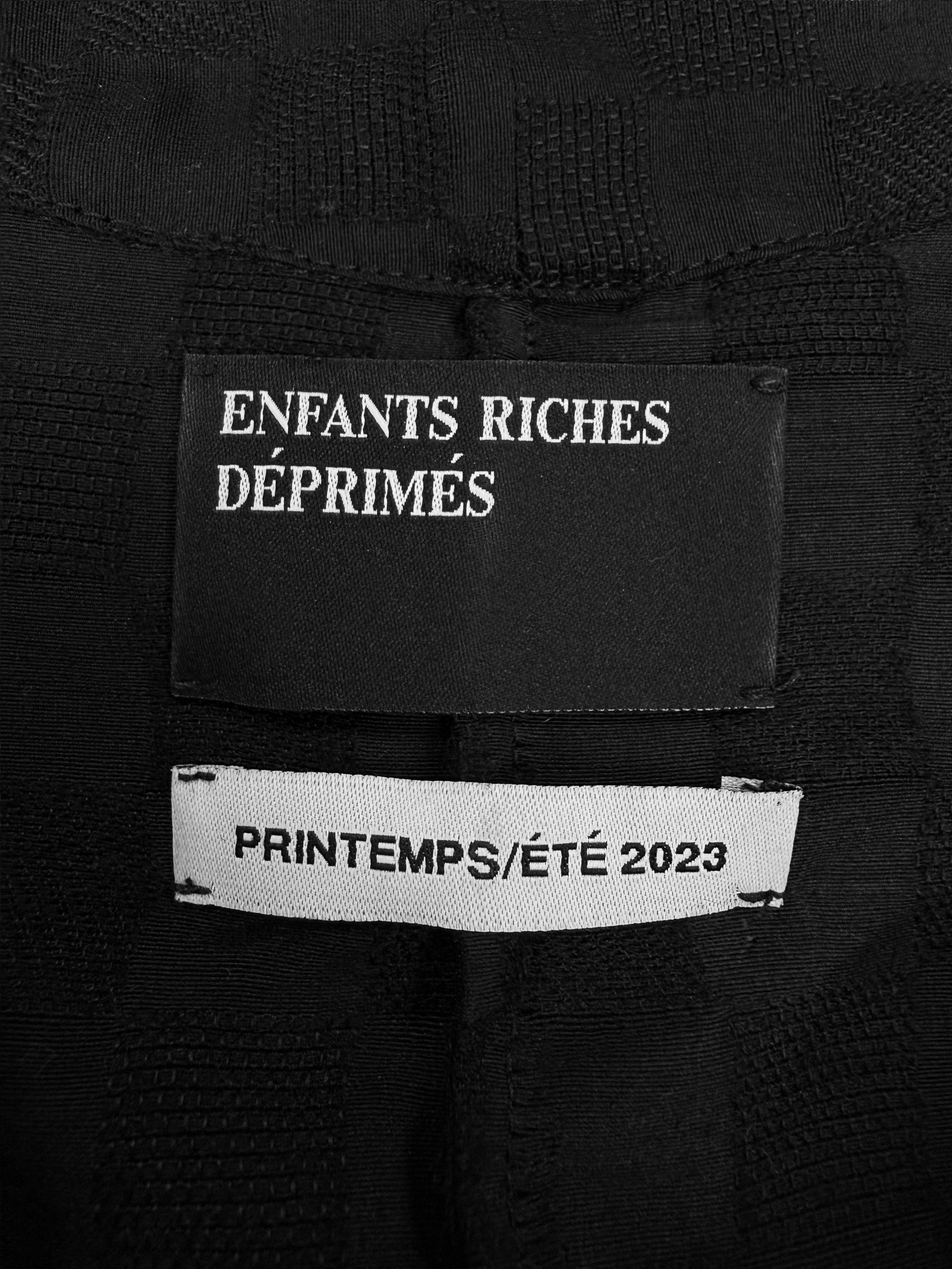 Enfants Riches Deprimes ‘ERD’ Logo Cropped Checkered Button Up