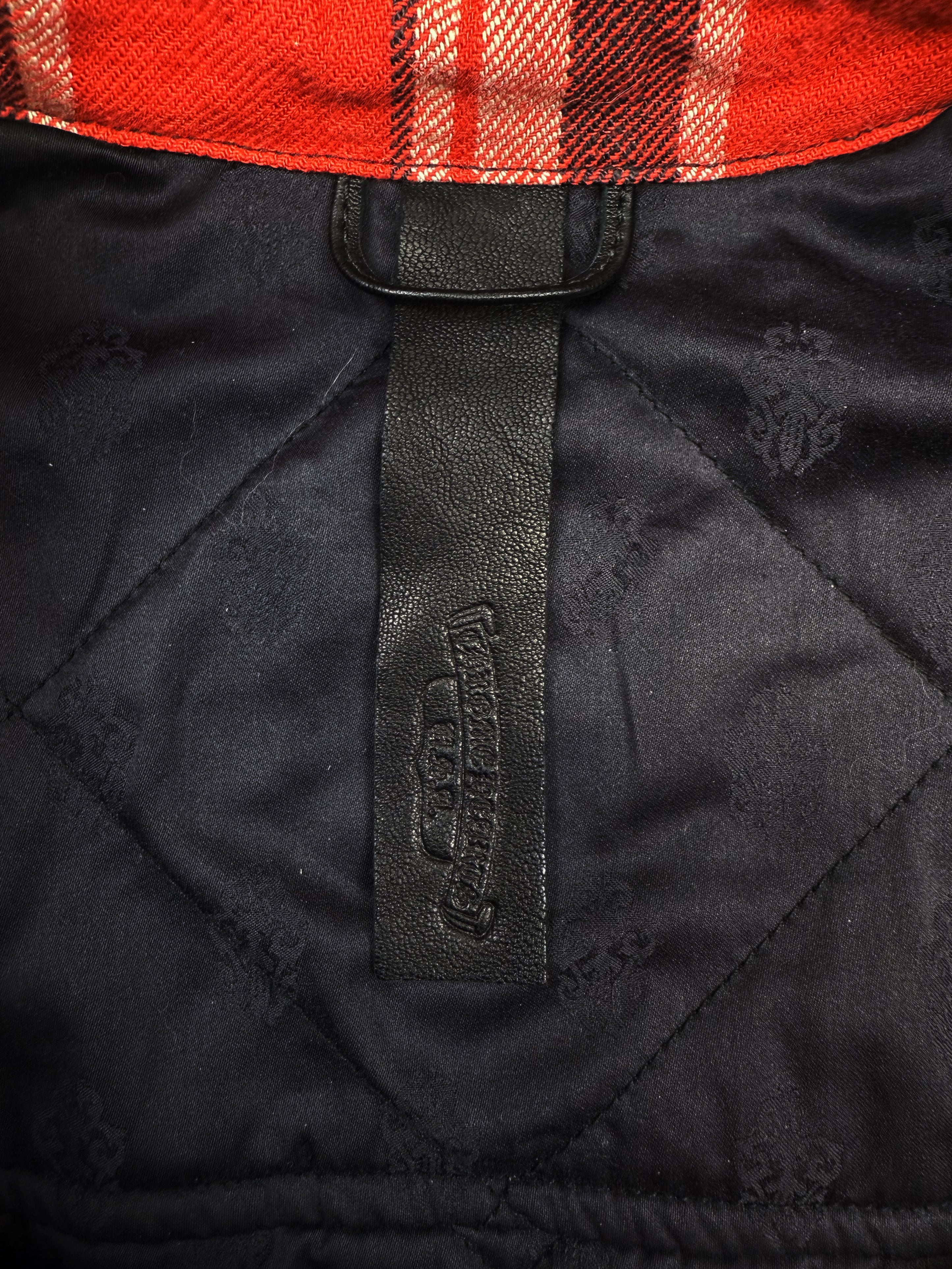 Chrome Hearts Workdog Red Checkered Pocket Padded Work Jacket