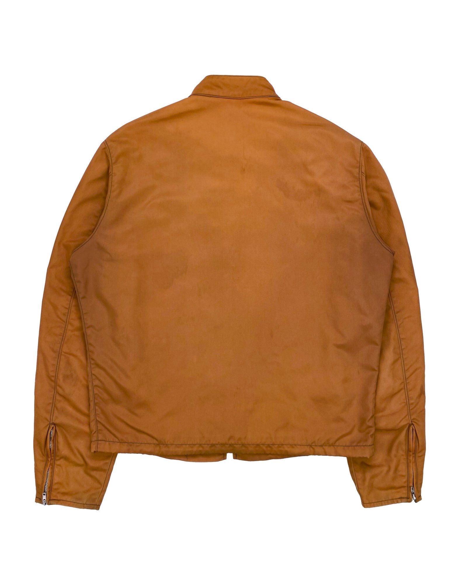 SS96 Helmut Lang MA-1 Burnt Nylon Moto Jacket