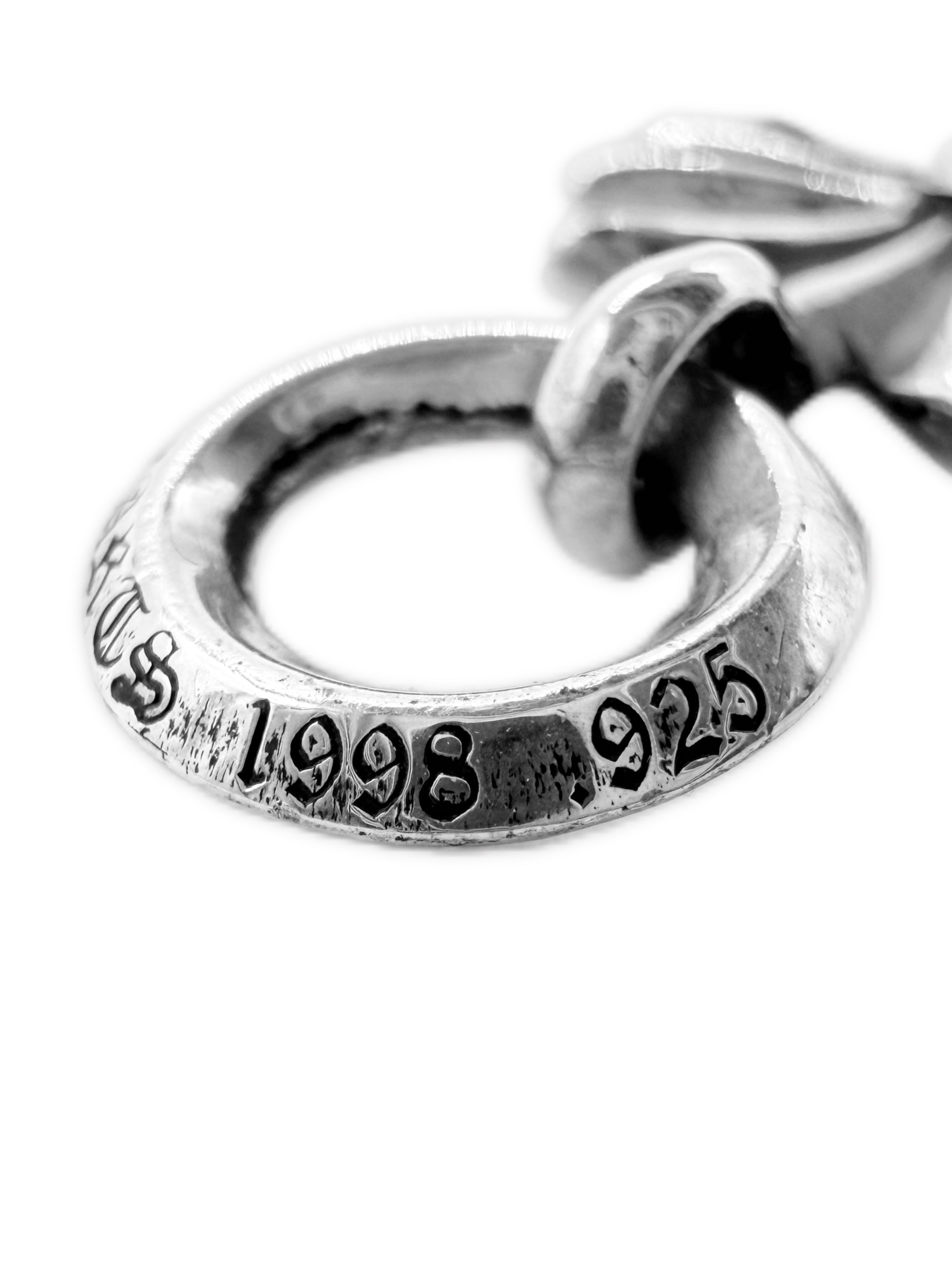 Chrome Hearts Tiny CH Cross Bail .925 Silver Pendant