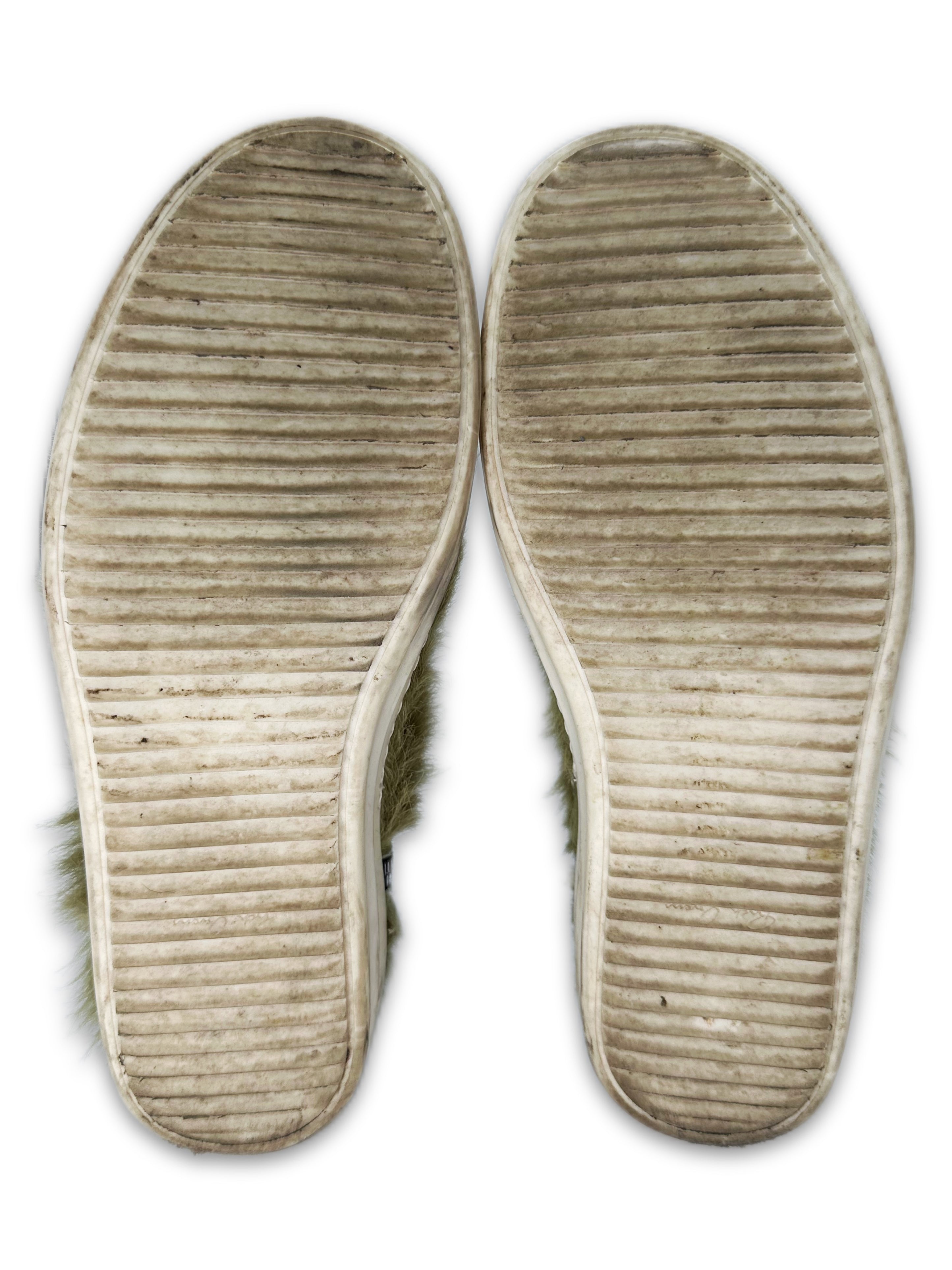 AW21 Rick Owens Pony Hair ‘Gethesmane’ Dirty Acid / Milk Ramone Sneakers