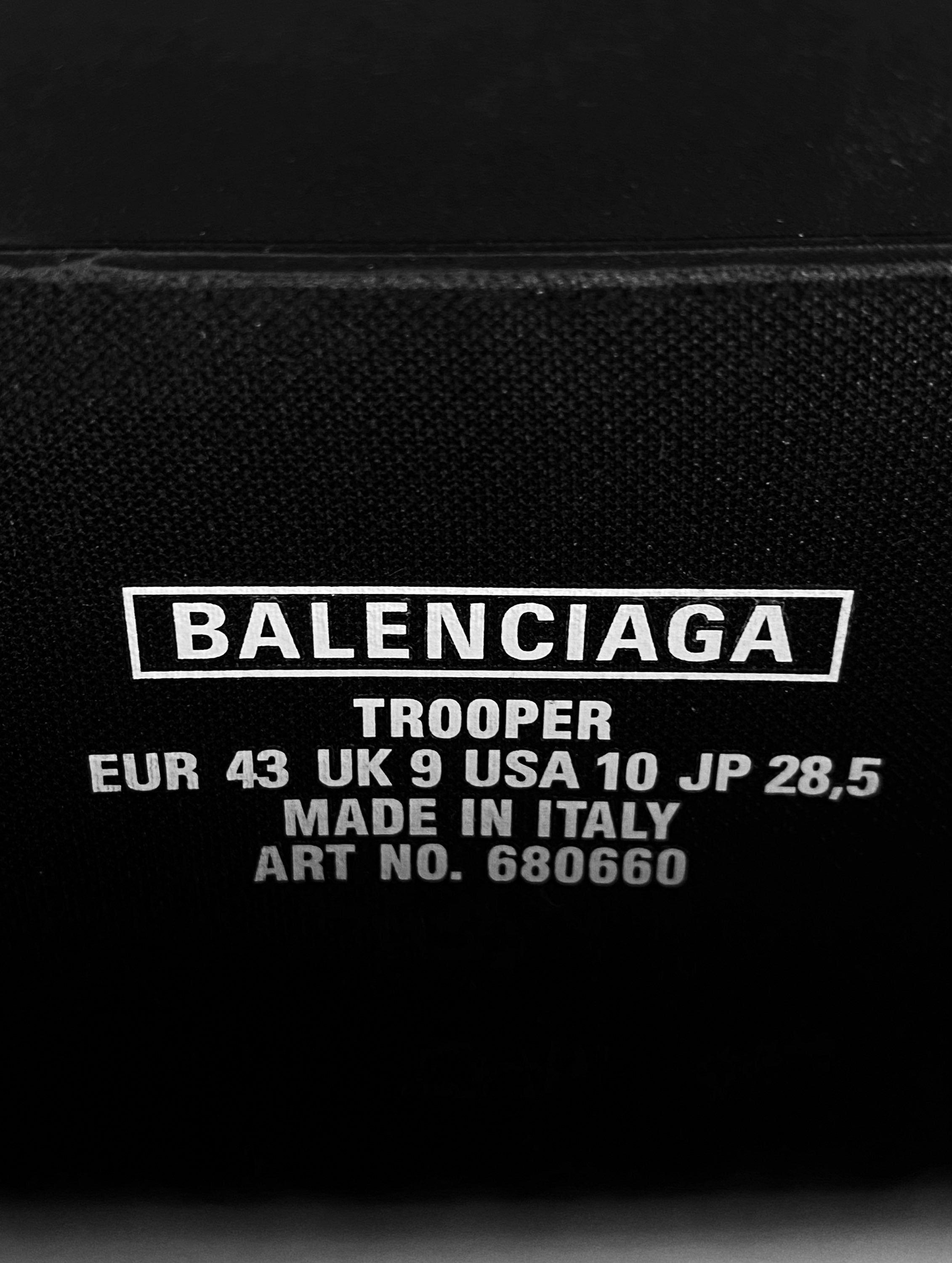 SS22 Balenciaga ‘Trooper’ Black Rubber Oversized Boots