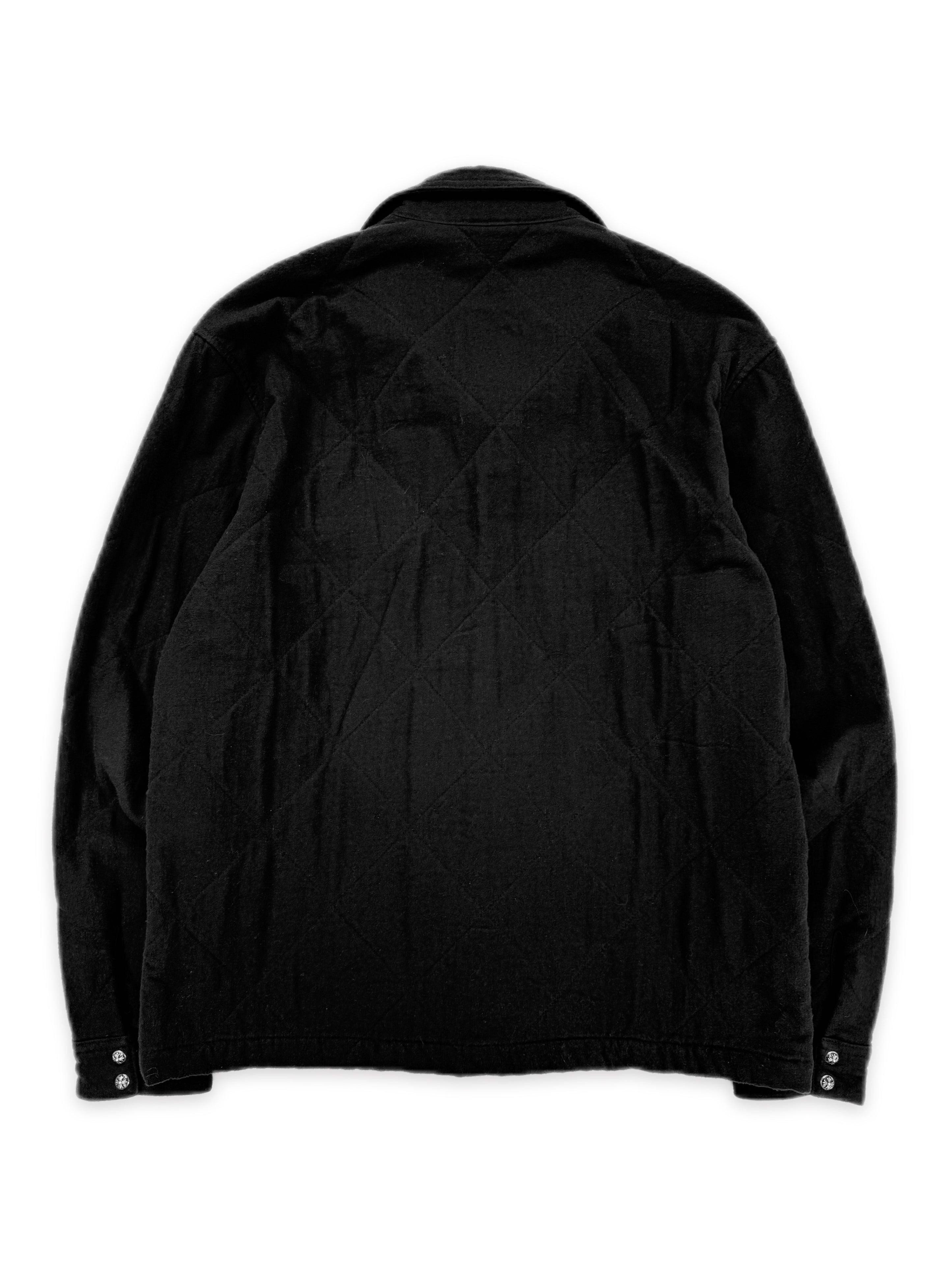 Chrome Hearts Quilted Work Dog .925 Silver Padded Shirt Jacket