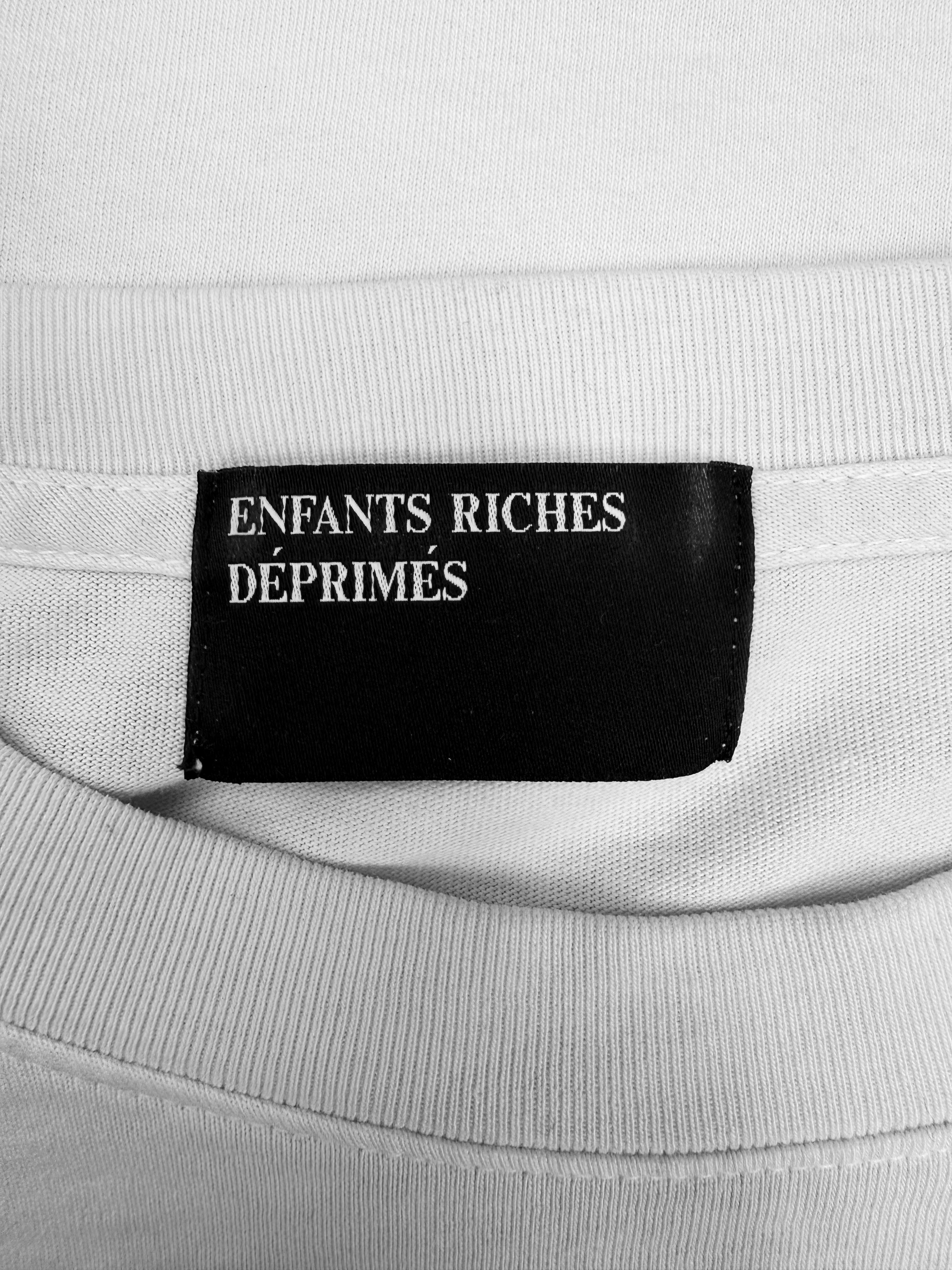Enfants Riches Deprimes ‘Nun / Gun’ White Cropped Long Sleeve