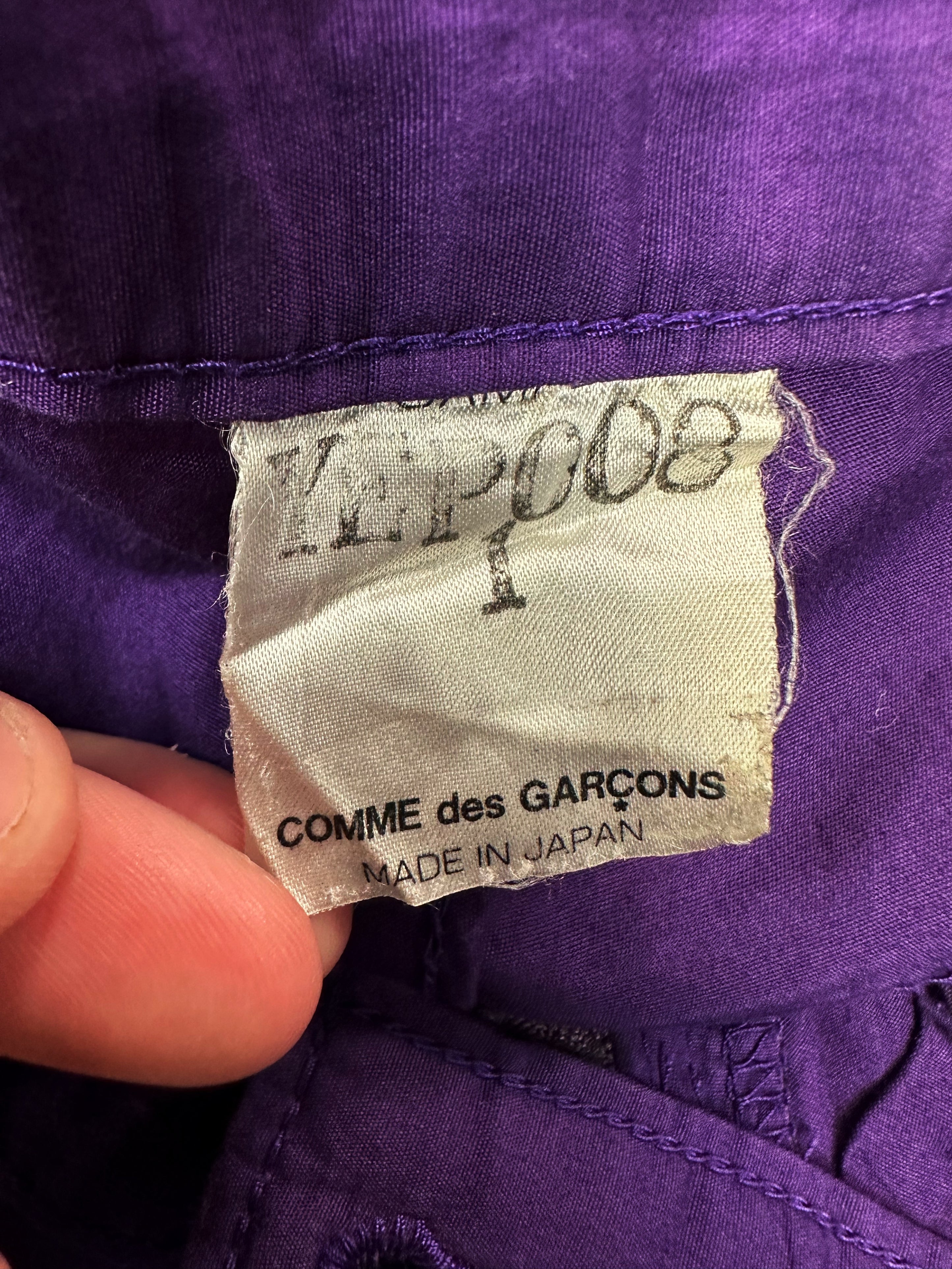 SS02 Junya Watanabe Poem ‘Companion’ Purple Boot Cut Pants