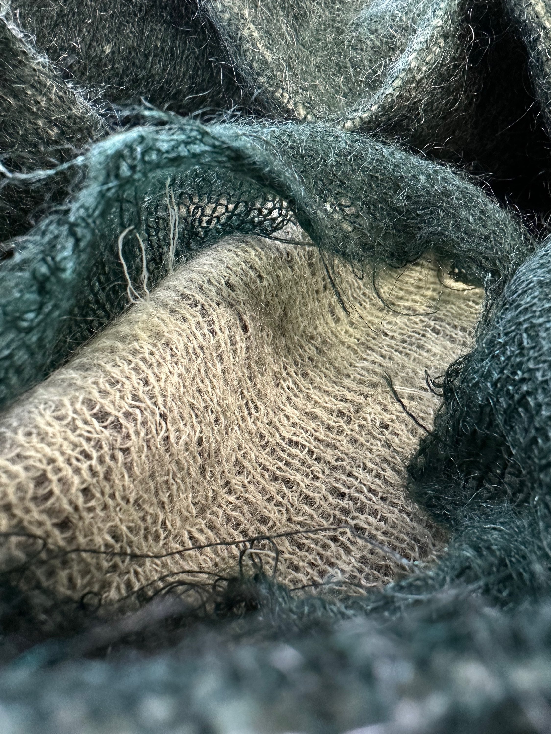 AW02 Junya Watanabe ‘Loose Gauge’ Distressed Wool Sweater