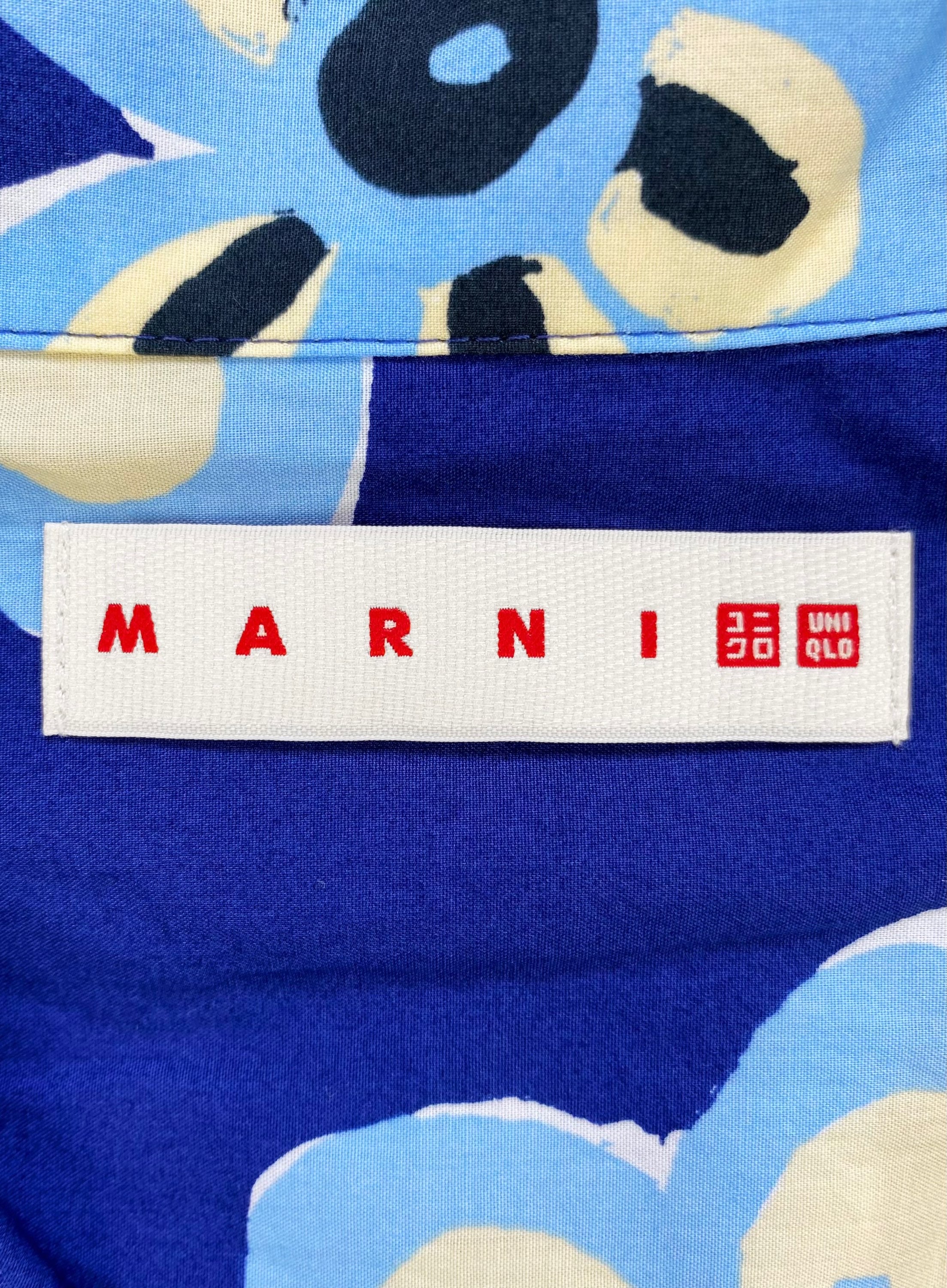 Marni X Uniqlo Full Print Shortlseeve Camp Collar
