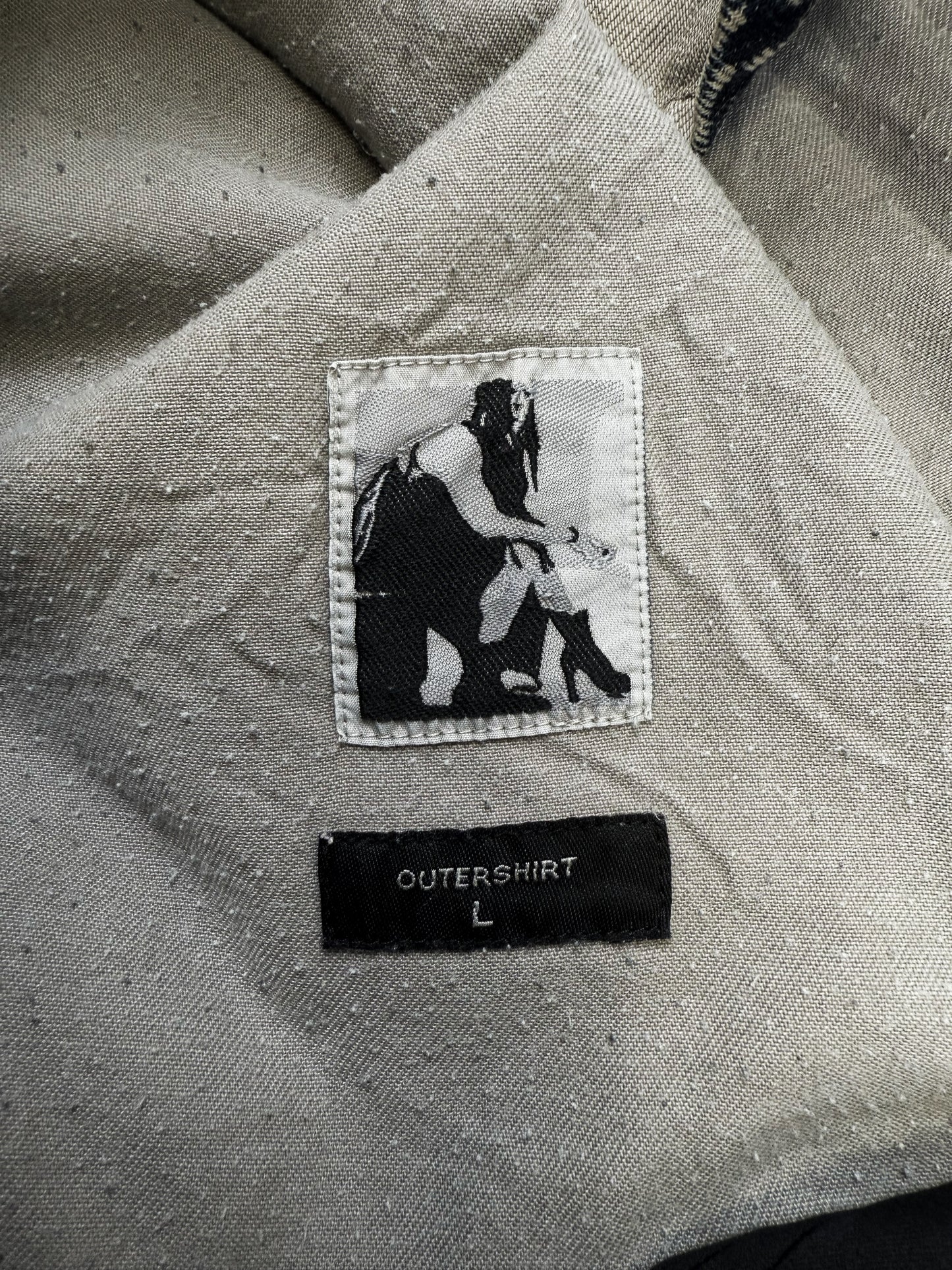 Rick Owens DRKSHDW Mineral / Pearl Washed Denim Cargo Jacket