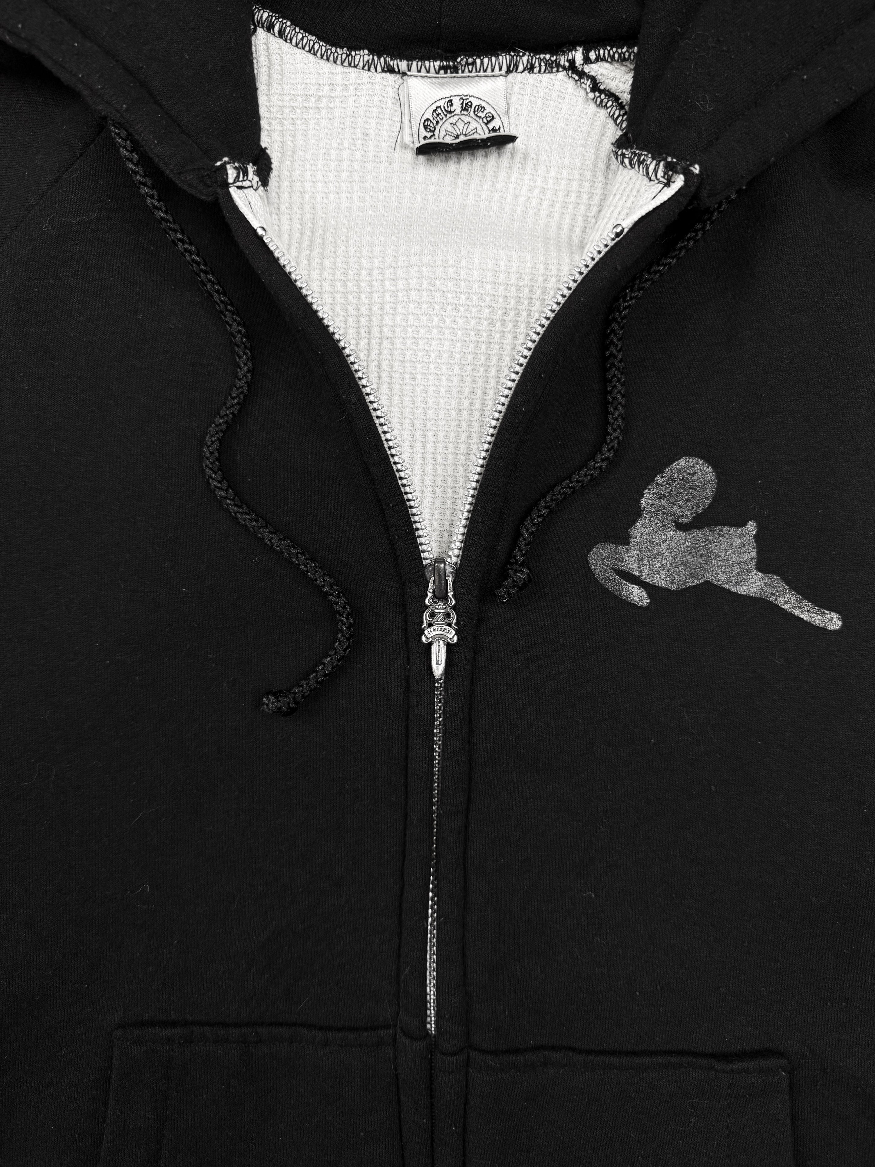 Chrome Hearts x Foti Thermal Lined Floral Sleeve Dagger Zip Hoodie
