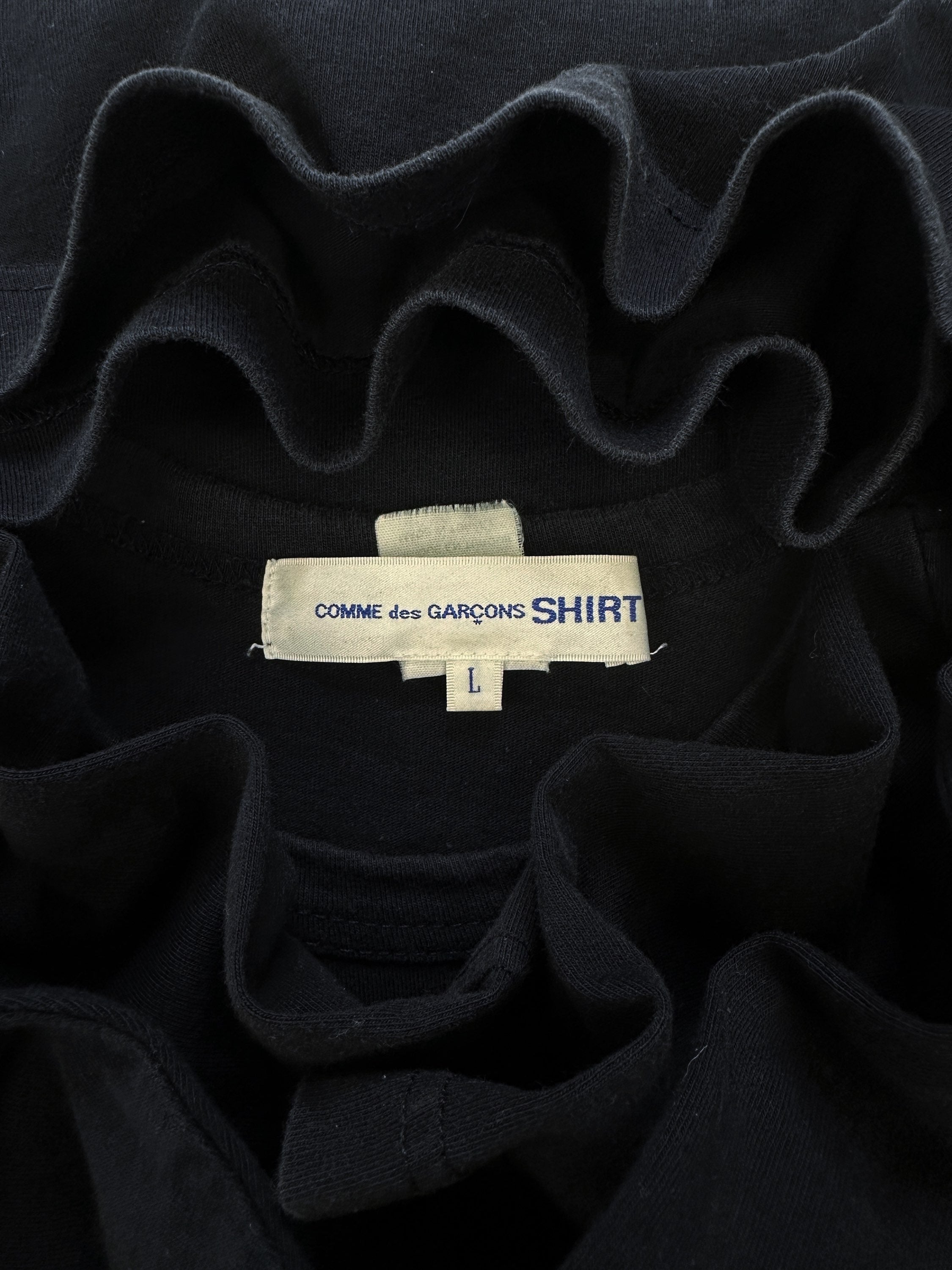 00s Comme des Garçons Shirt Navy Blue Heavy Weight T-Shirt