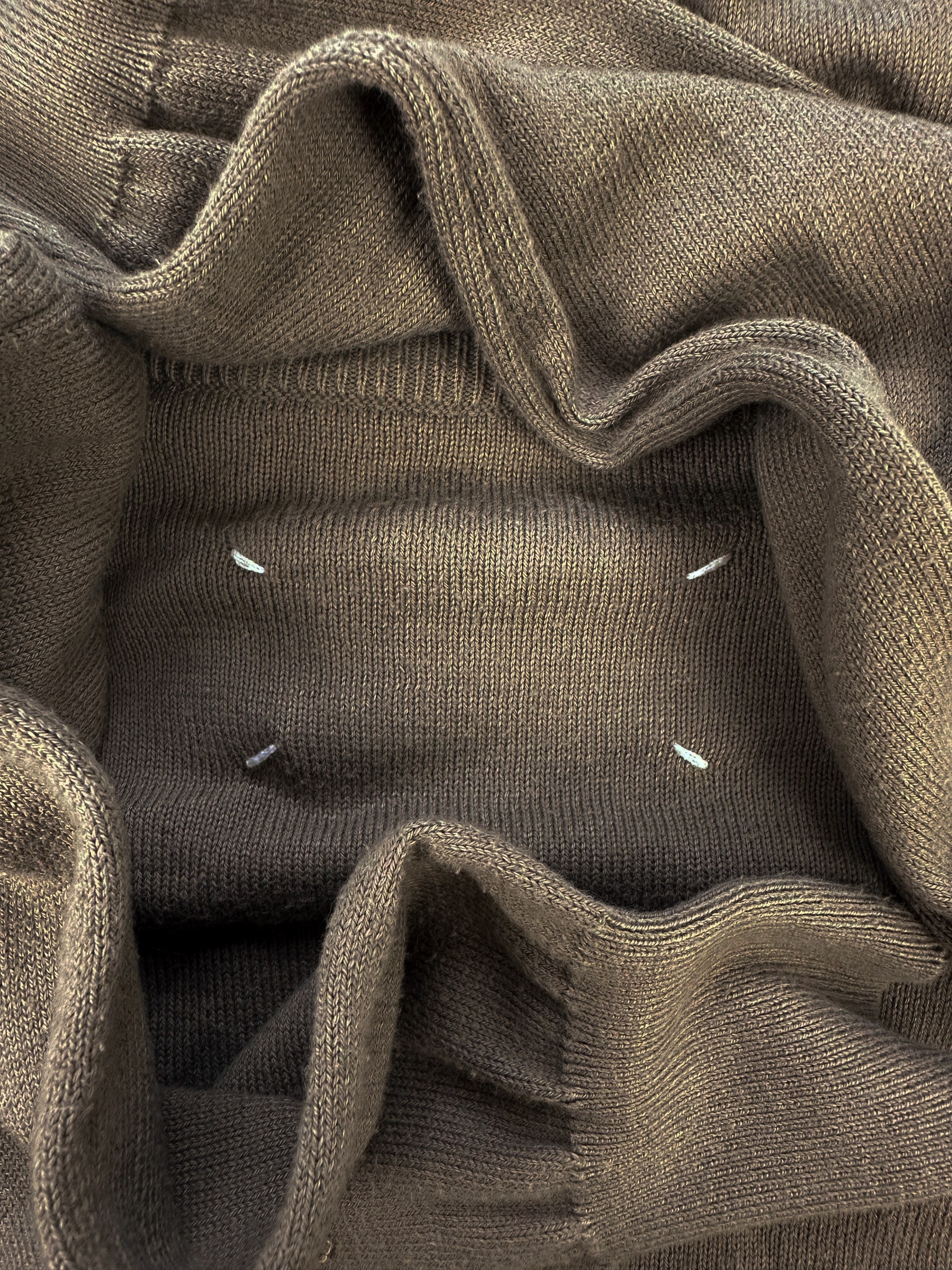 SS11 Maison Margiela Tan Knit Button Down Cardigan
