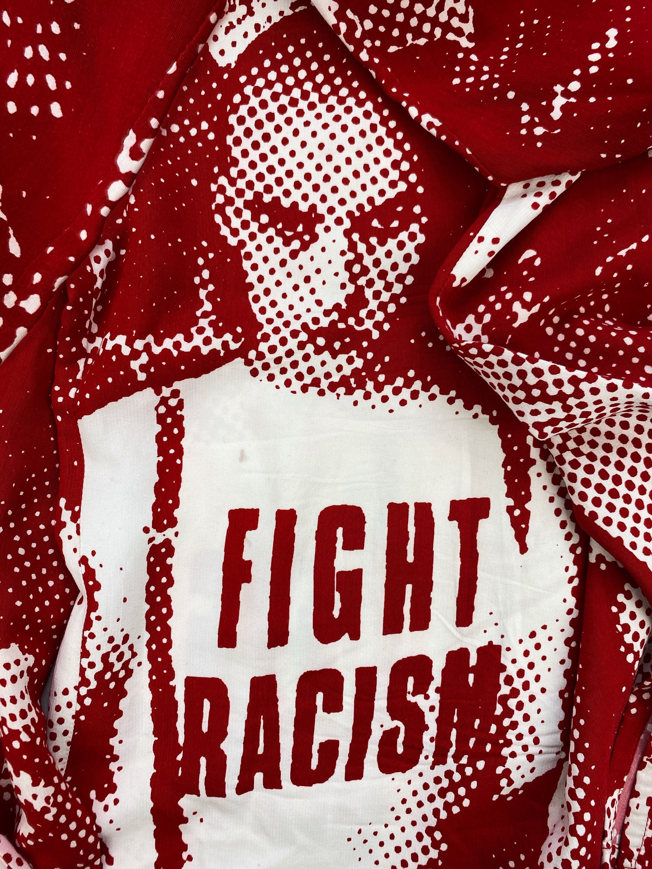 AW97 Jean Paul Gaultier ‘Fight Racism’ Trompe L’Oeil Collared Shirt