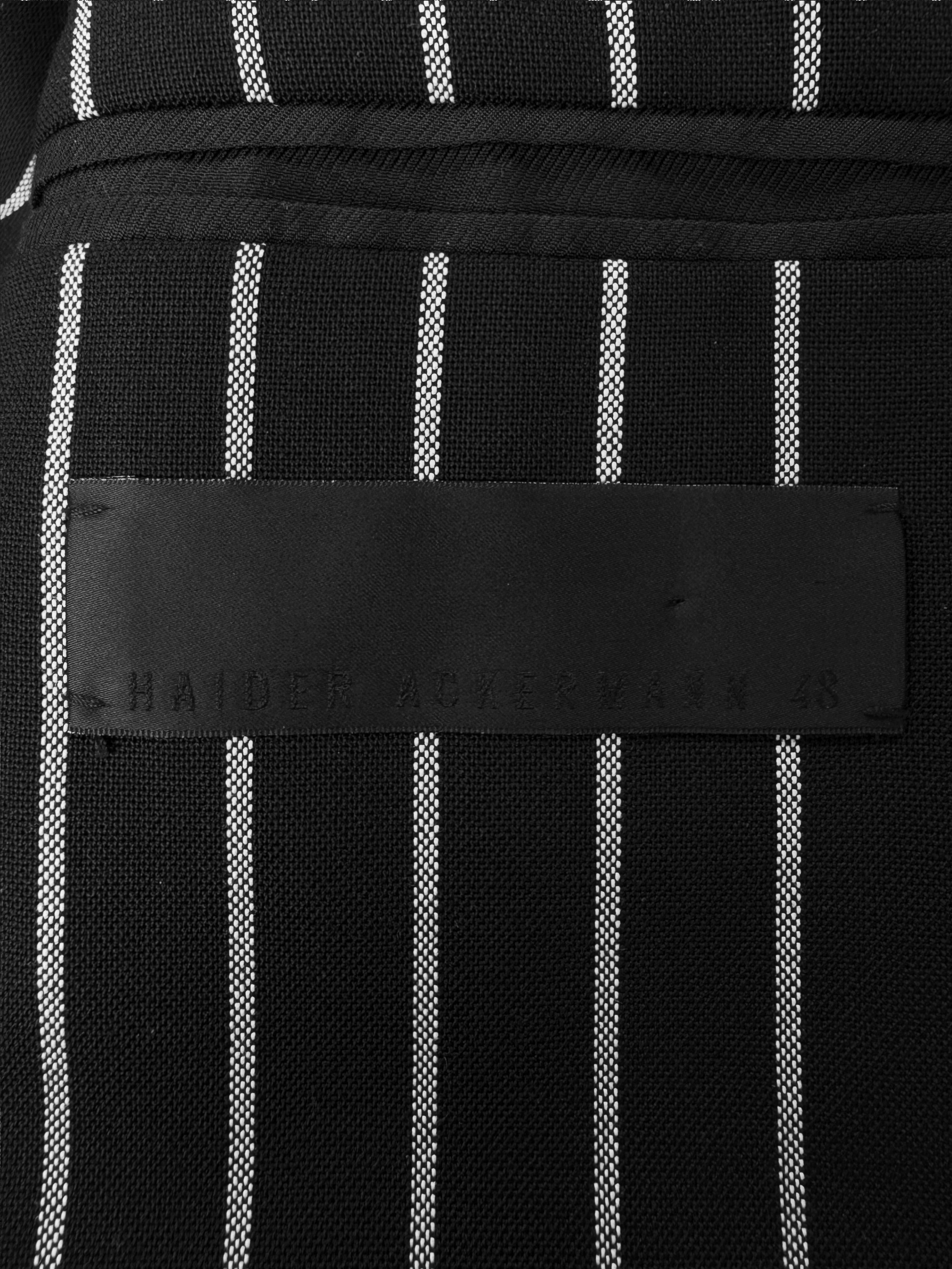 SS16 Haider Ackermann Pinstripe Double Breasted Blazer Jacket