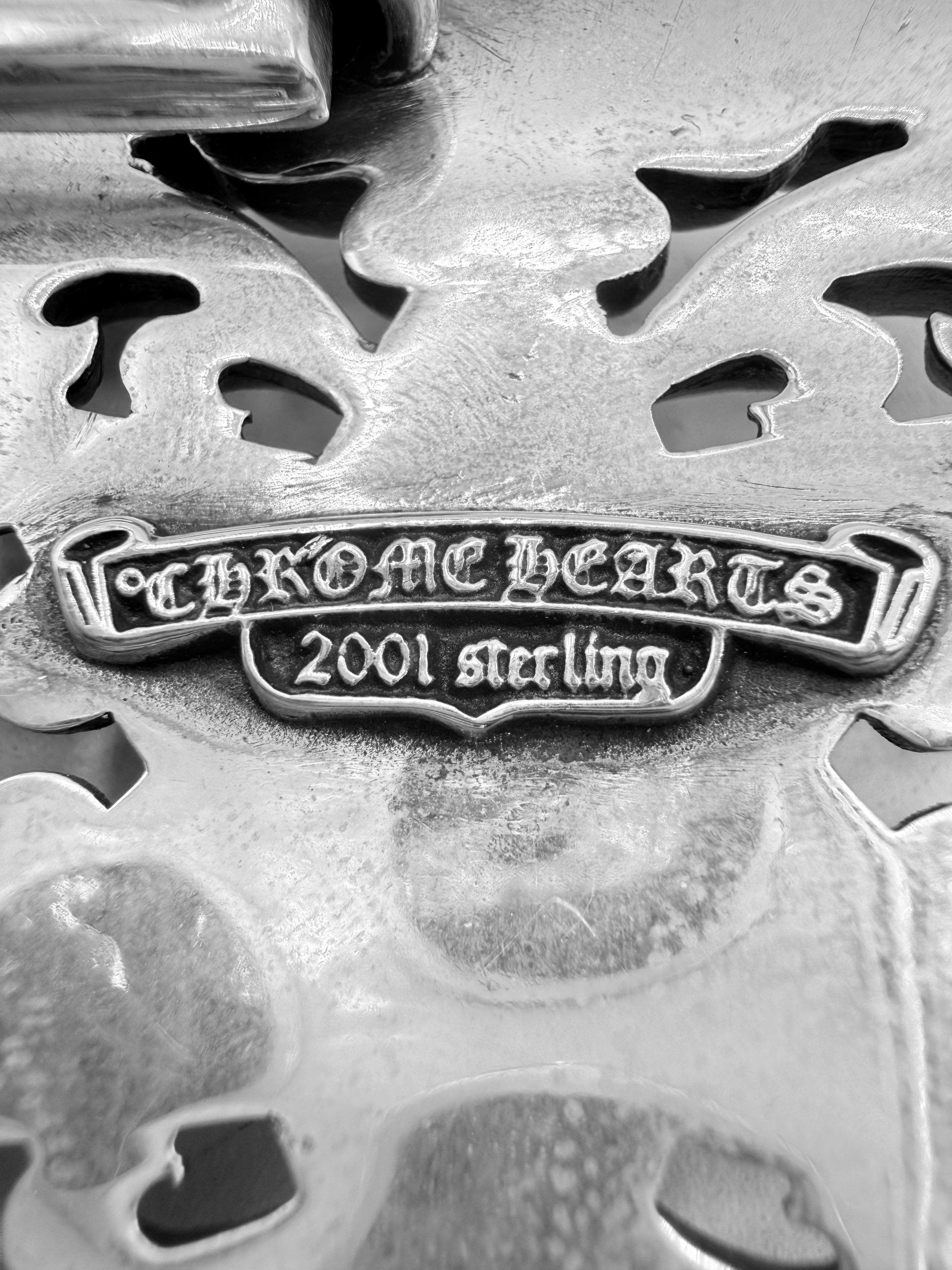 Chrome Hearts 6 Point Star .925 Silver Belt Buckle