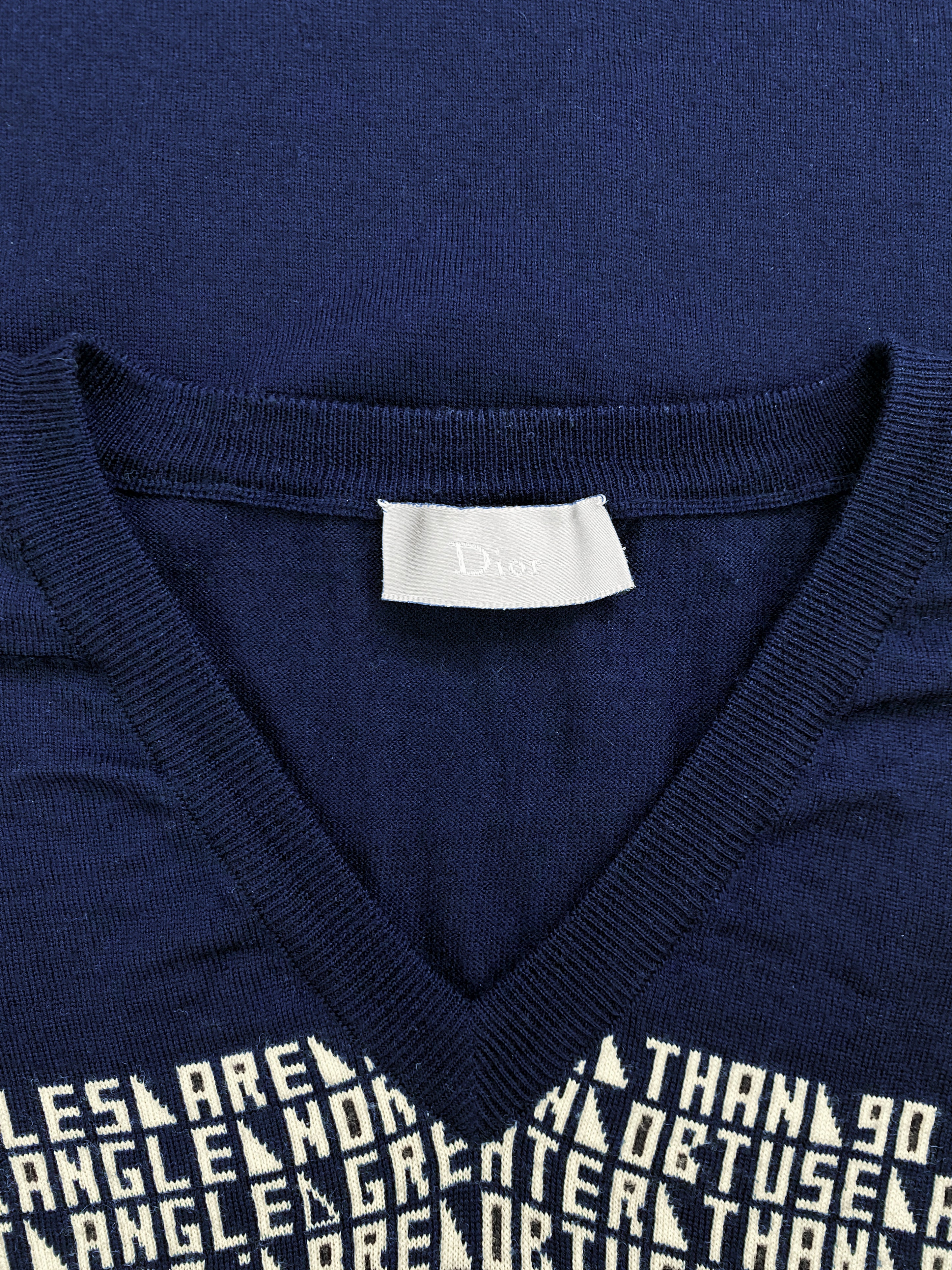 AW09 Dior by Kris Van Assche “Angles” Knitted Sweater