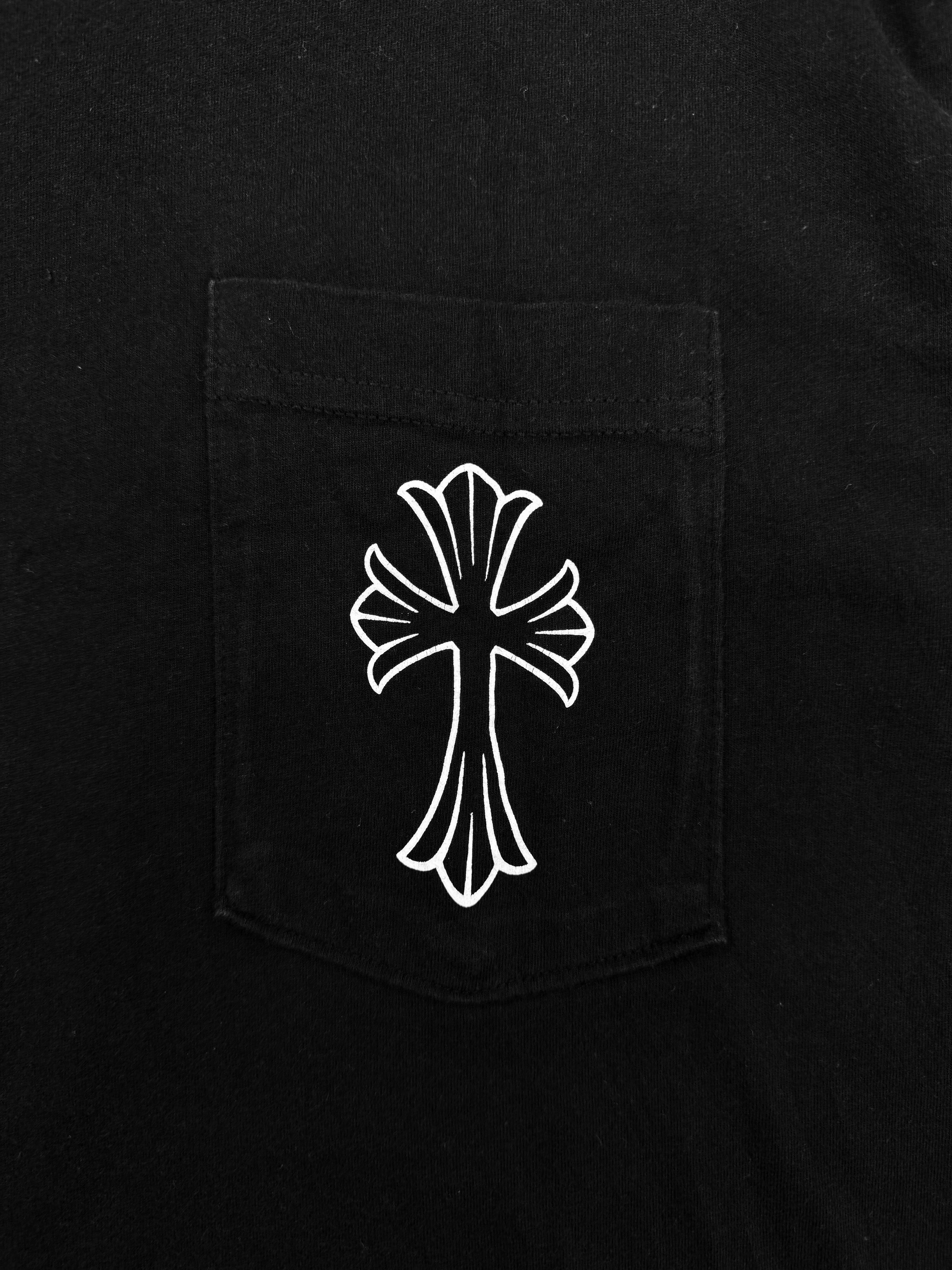 Chrome Hearts Cemetery Cross Black Pocket T-Shirt