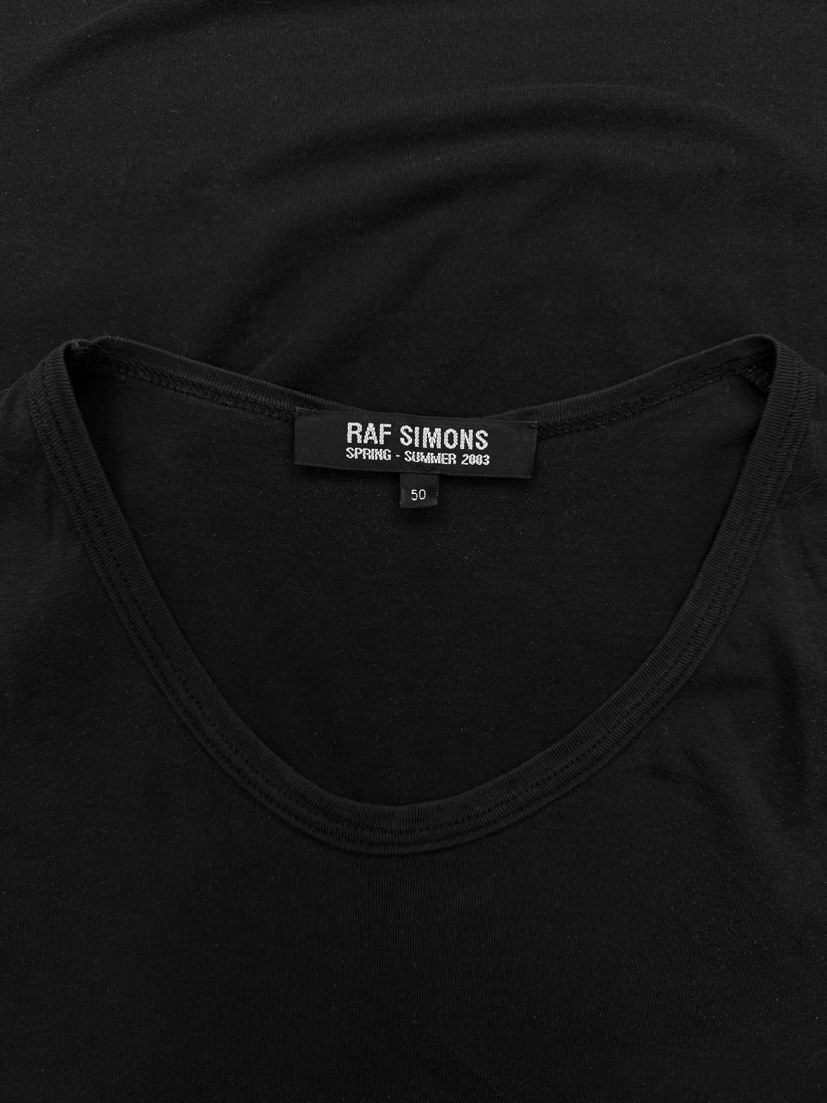 SS03 Raf Simons Consumed ‘Cell’ Black Graphic Tank-top