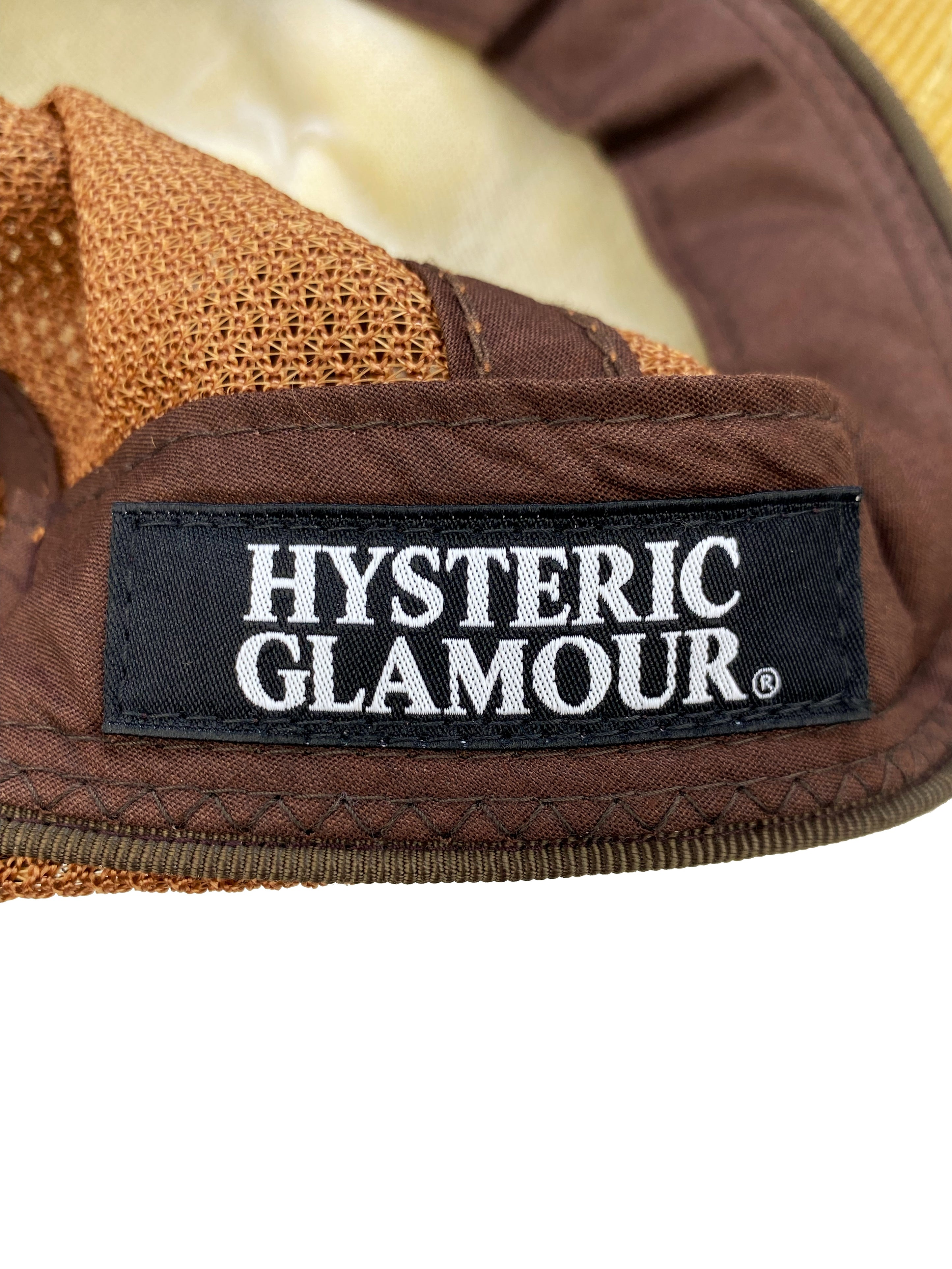 Hysteric Glamour “Wicked” Tan Corduroy Mesh Hat