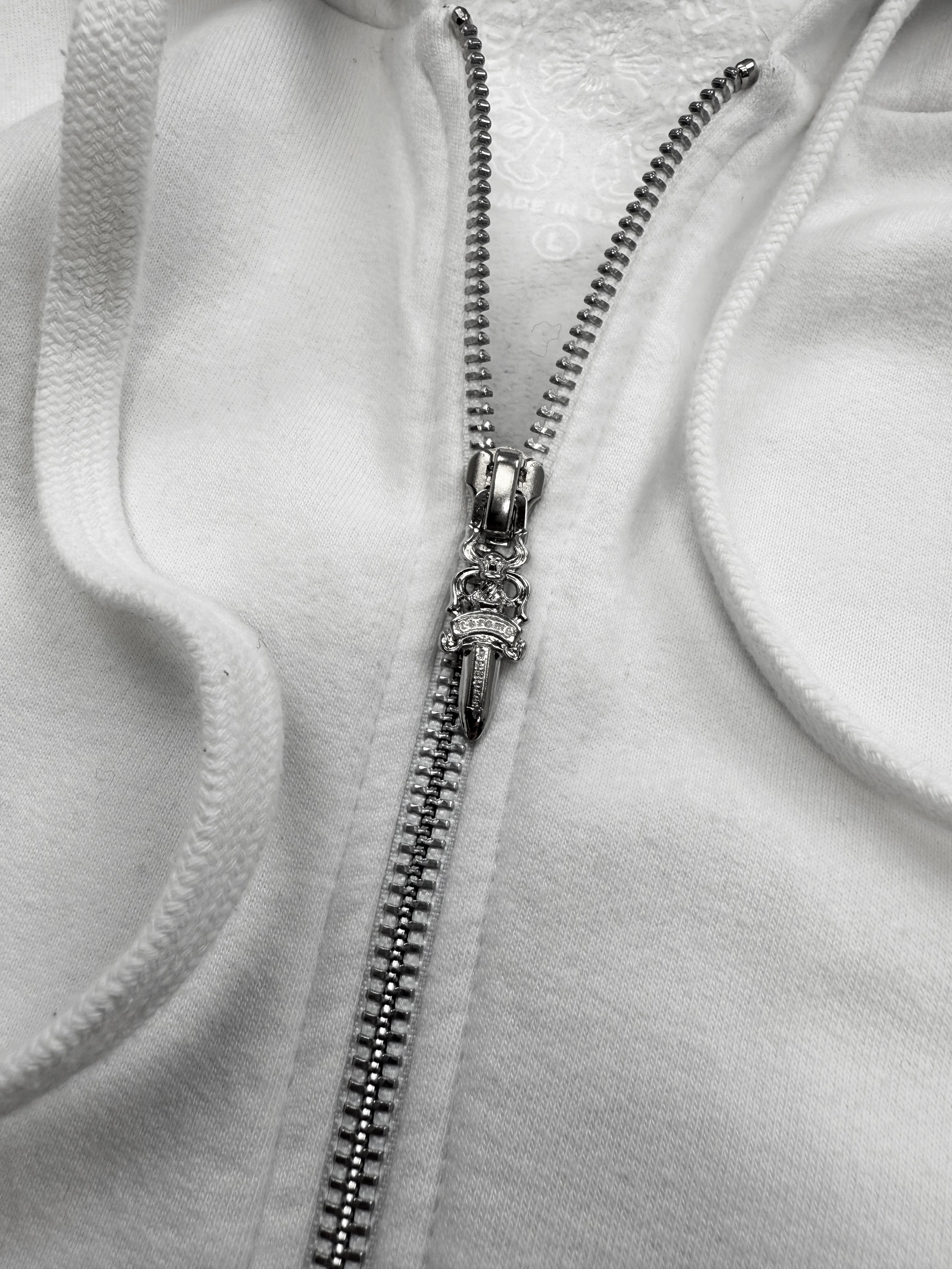 Chrome Hearts x Rolling Stones ‘Tongue & Lips’ Dagger Zip Up Hoodie