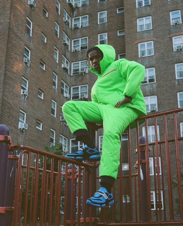 AW18 Prada ‘Pistachio’ Linea Rossa Neon Green Puffer Jacket