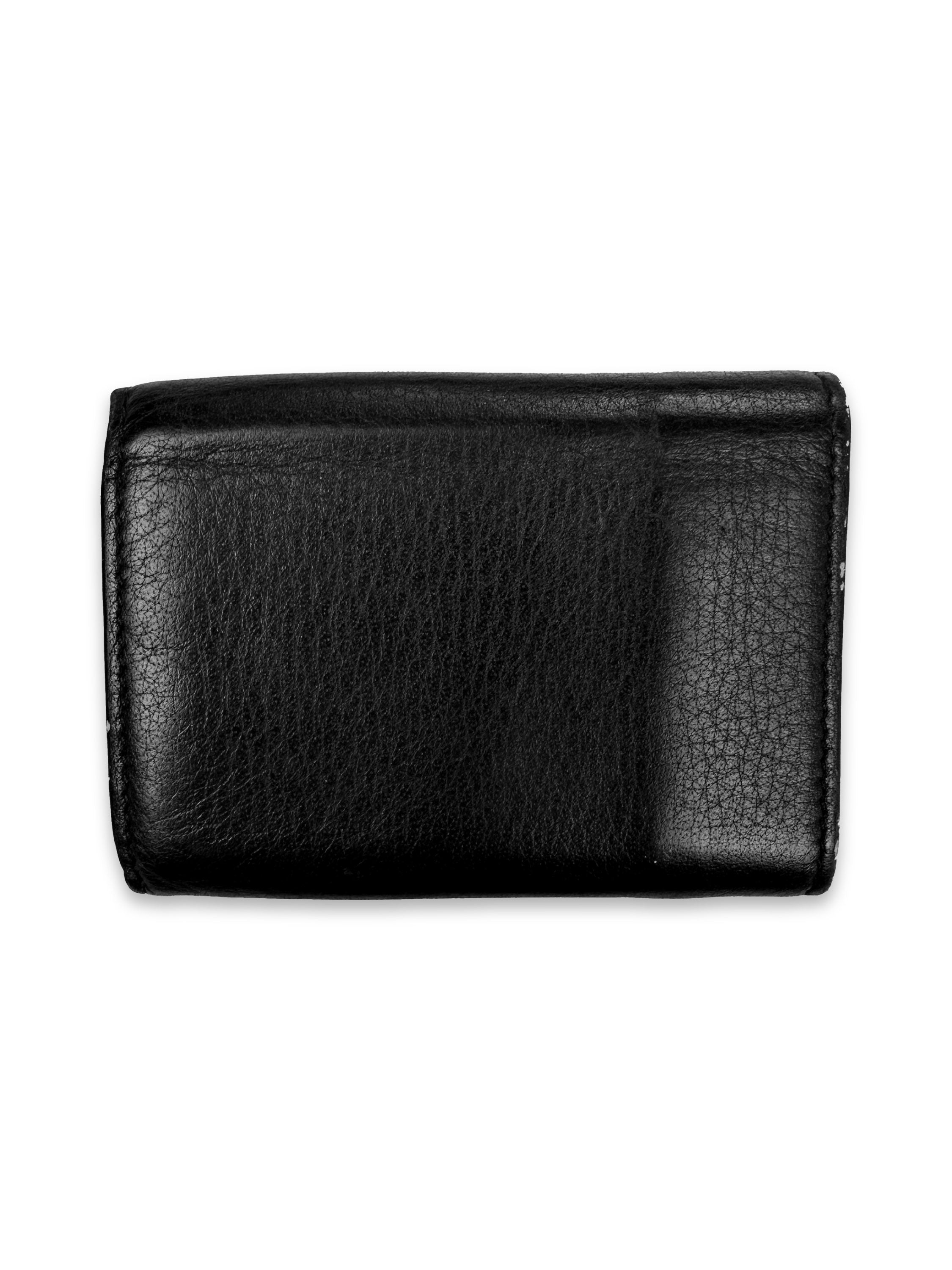 Balenciaga Black Tri-fold Leather Wallet