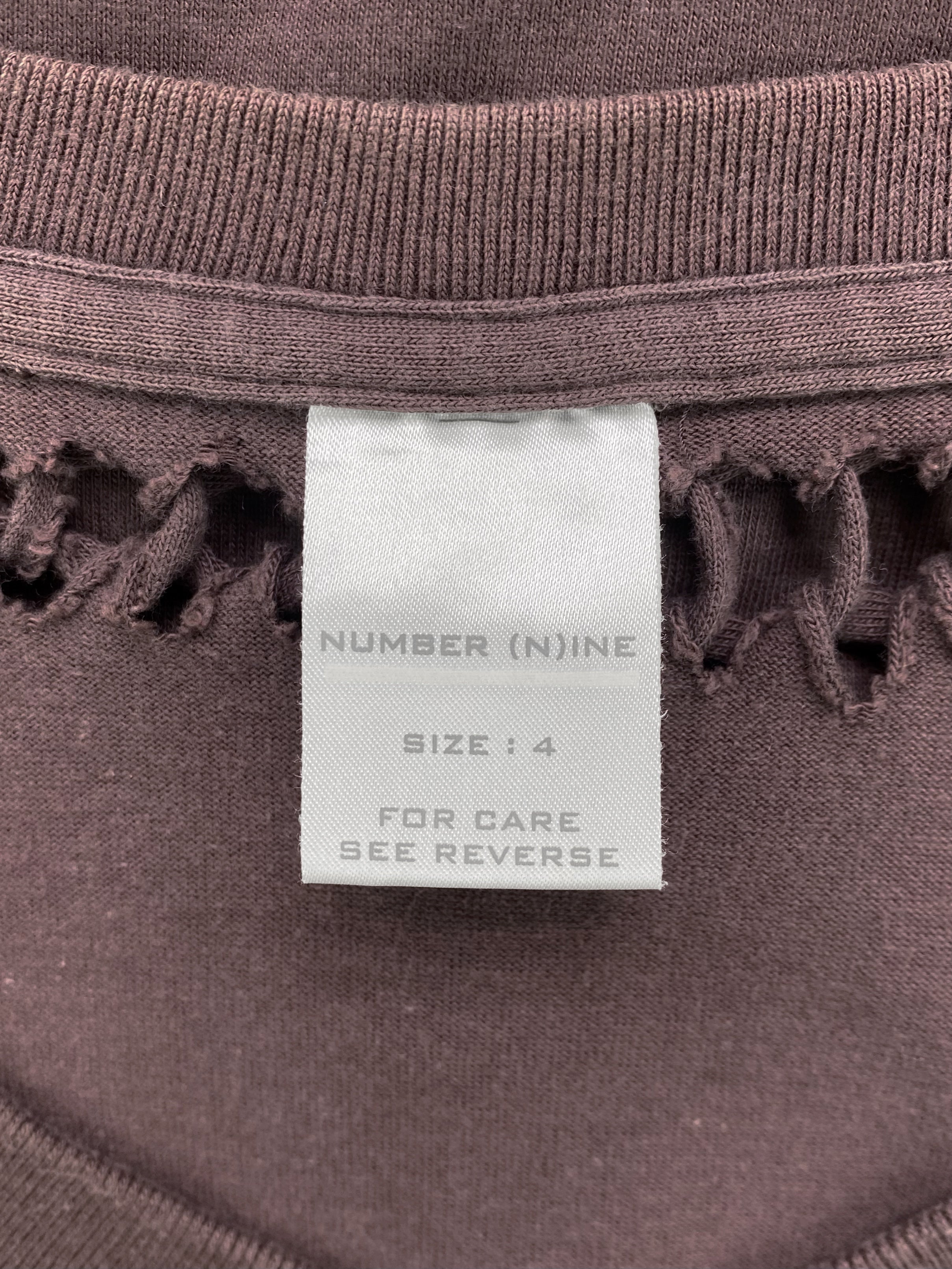 AW07 Number (N)ine Braided Rustic Longsleeve Shirt