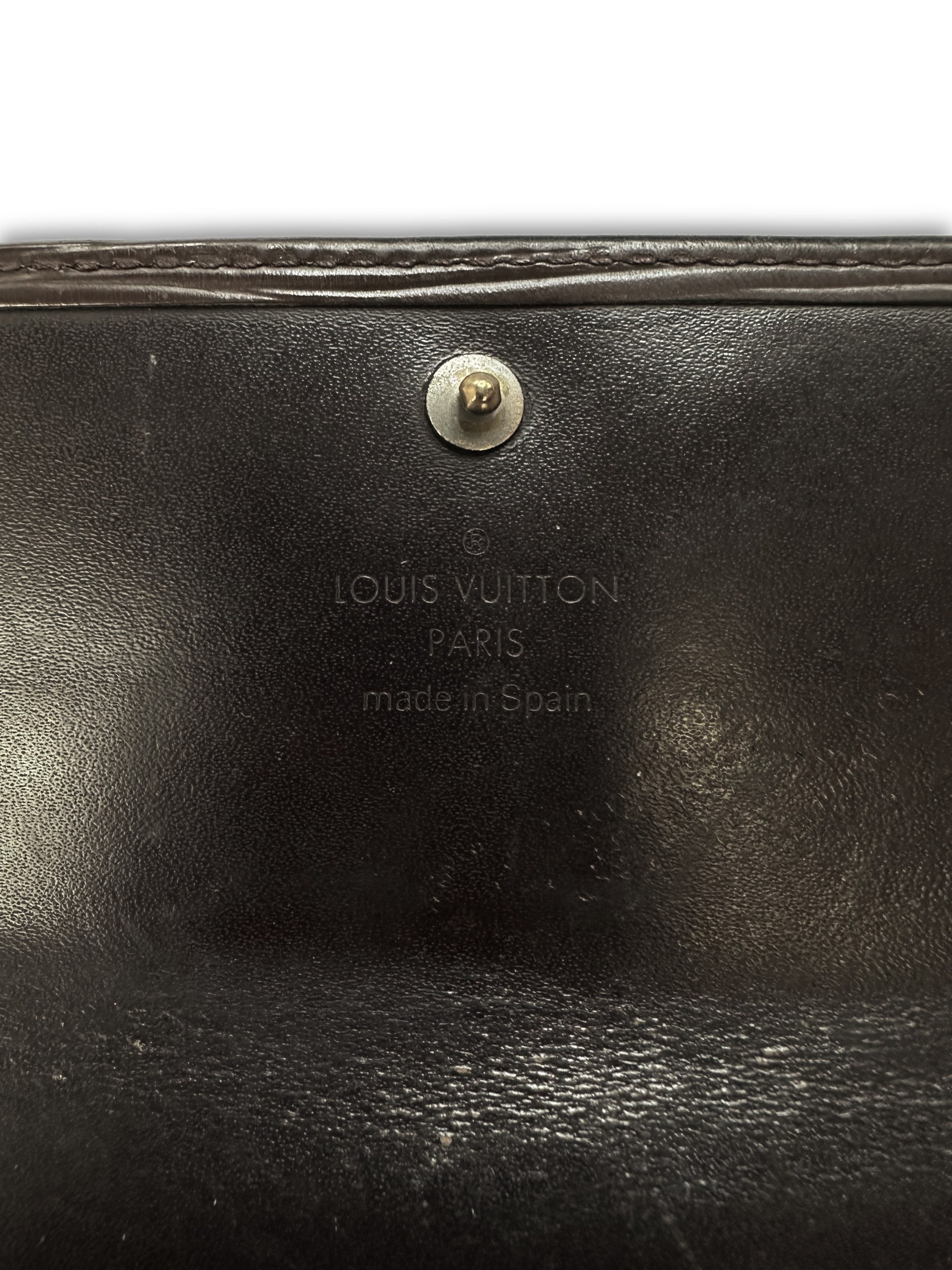 00s Louis Vuitton ‘Epi’ Logo Dark Brown Bifold Wallet