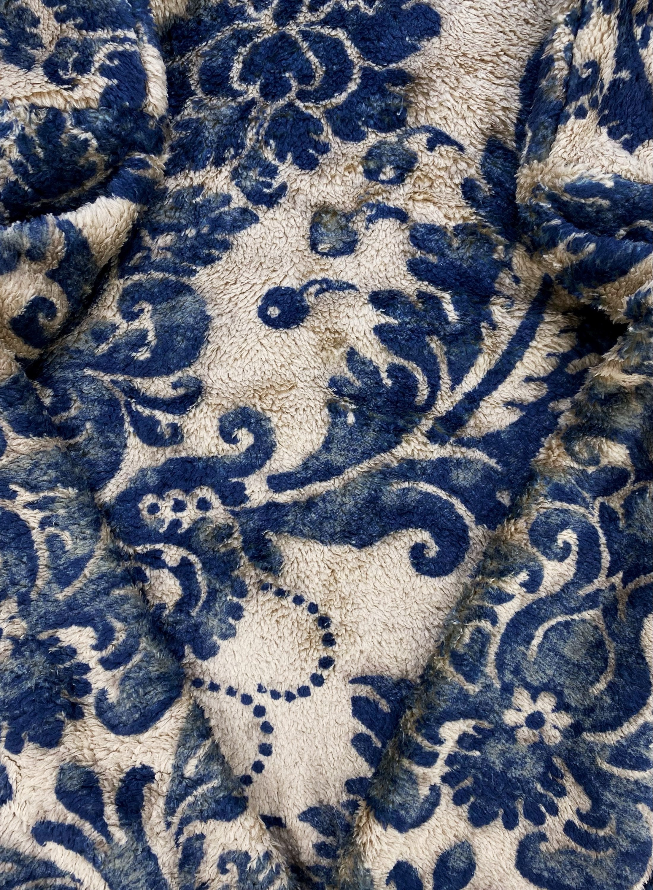 Kapital Damask Fleece Pull Over Floral Pattern Jacket