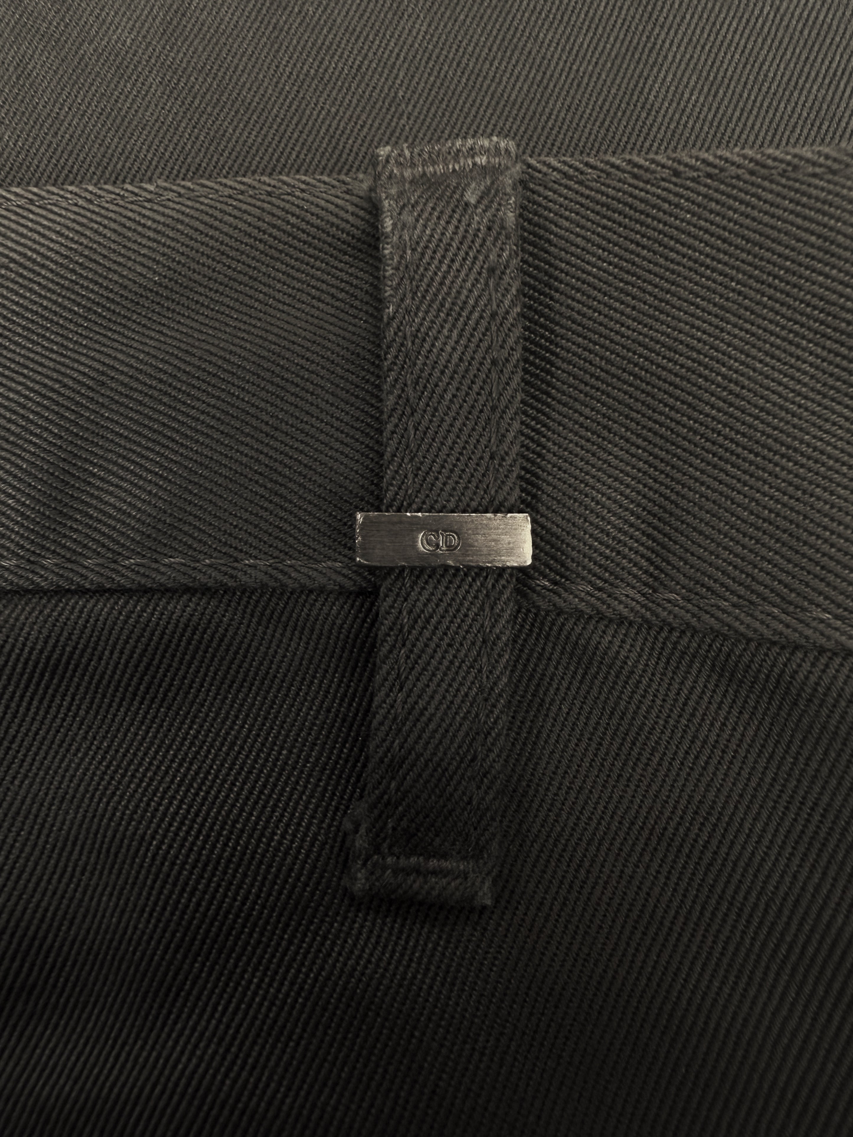 Dior Whiskered Slim Cut Dark Grey Denim