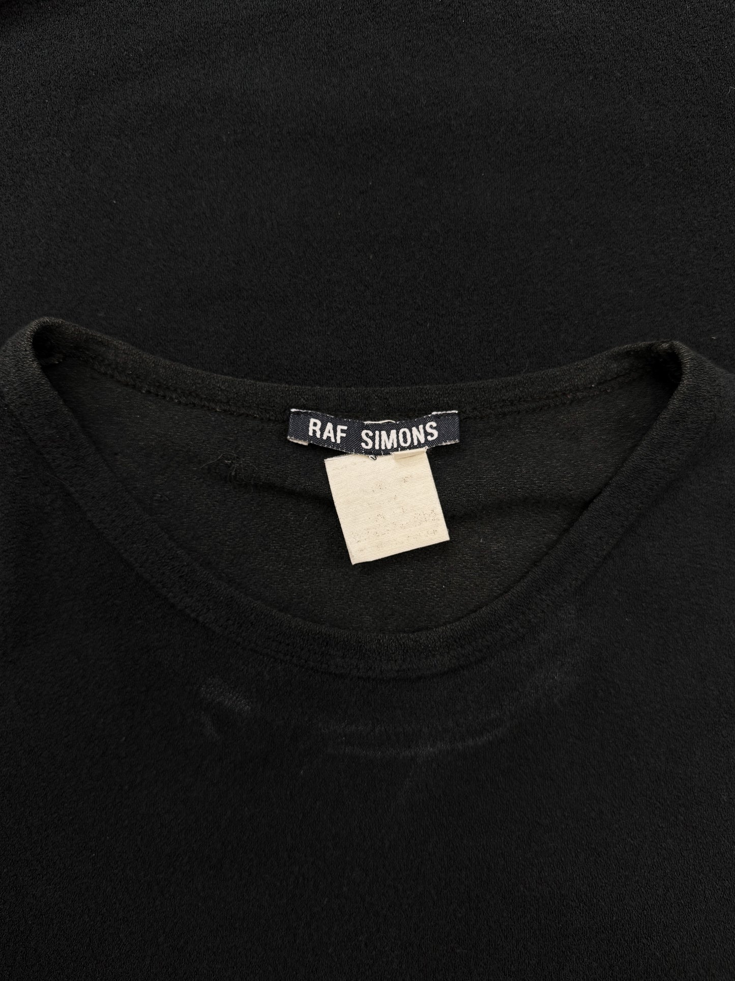 SS98 Raf Simons ‘Black Palms’ Runway Black Graphic Tank Top