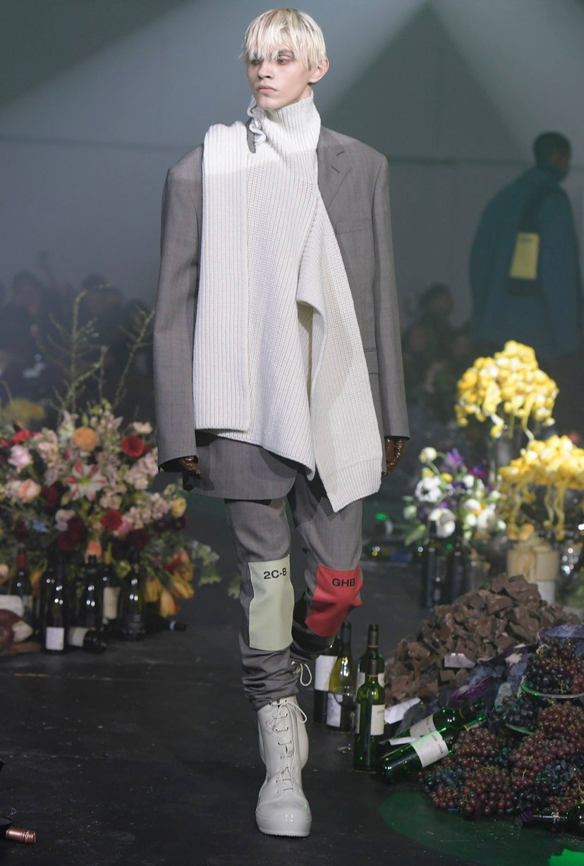 FW2018 Raf Simons ‘Drugs’ Patchwork 2-CB GHB Denim