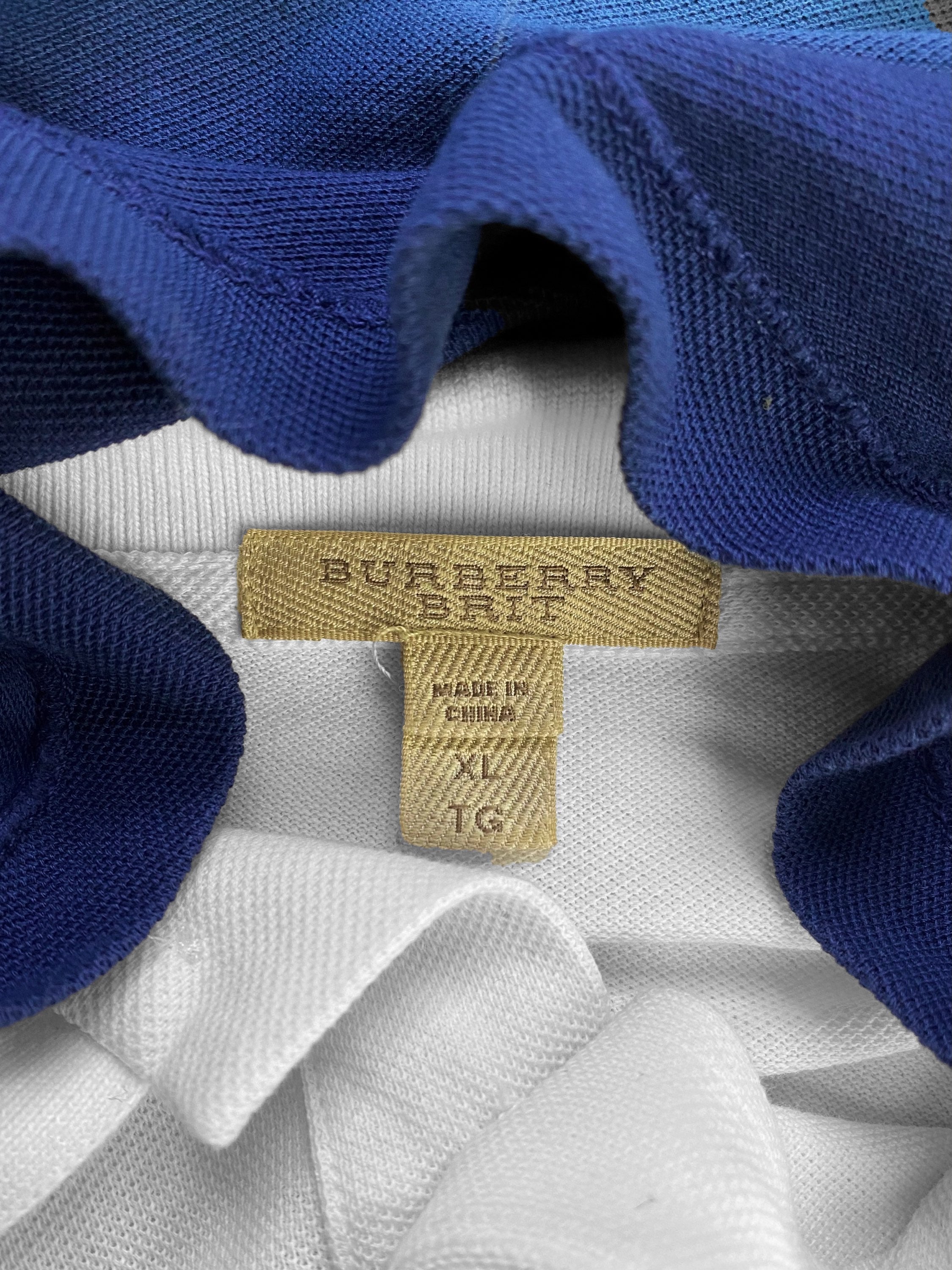 Burberry Dip-Dye Gradient Collared Short-sleeve Polo