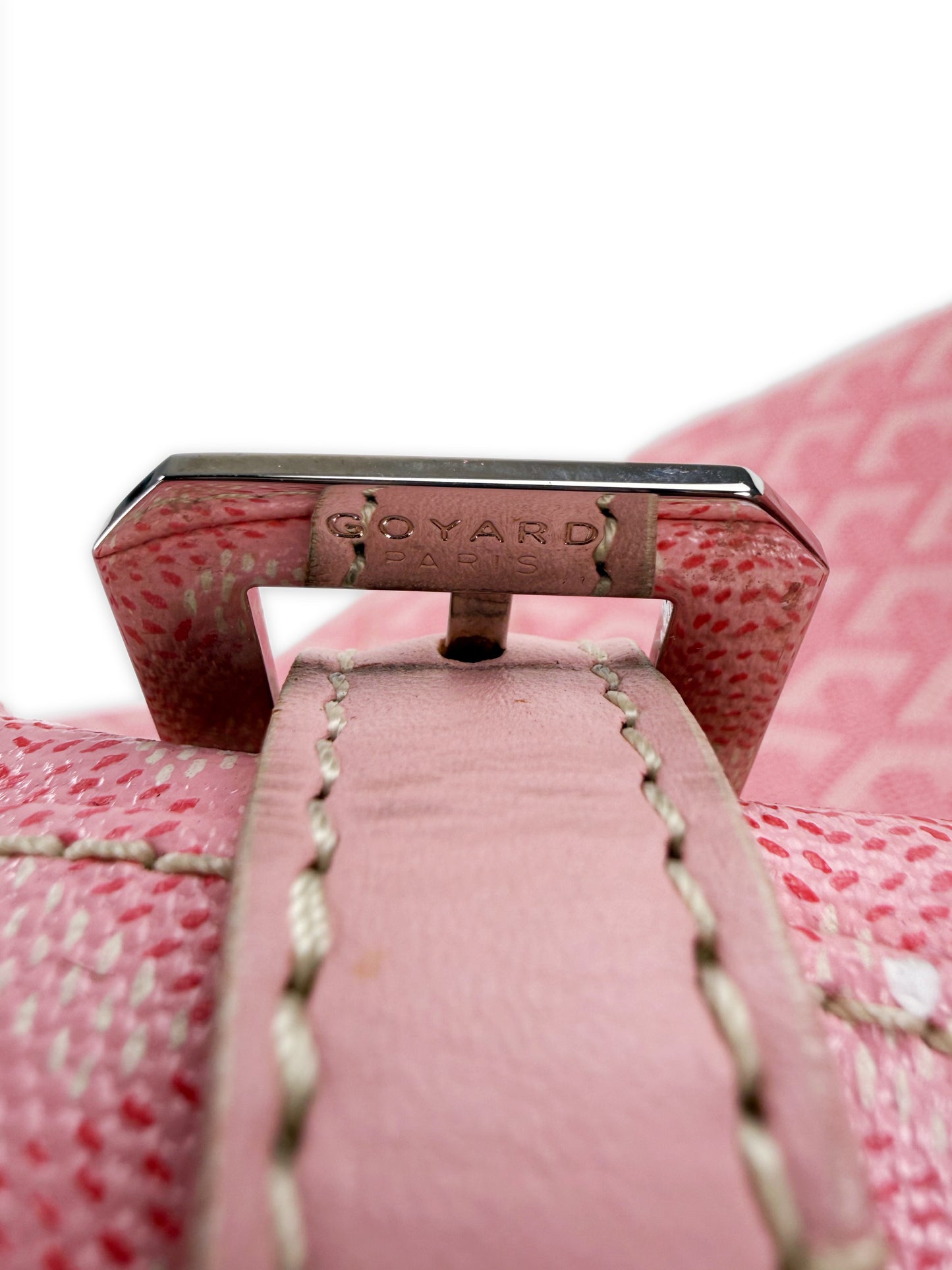 2008 Goyard 60 Sakura Baby Pink Japan Exclusive Croisière Leather Duffle Bag