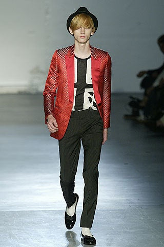 SS06 Dior Homme by Hedi Slimane Perforated Mesh Flag Tank Top