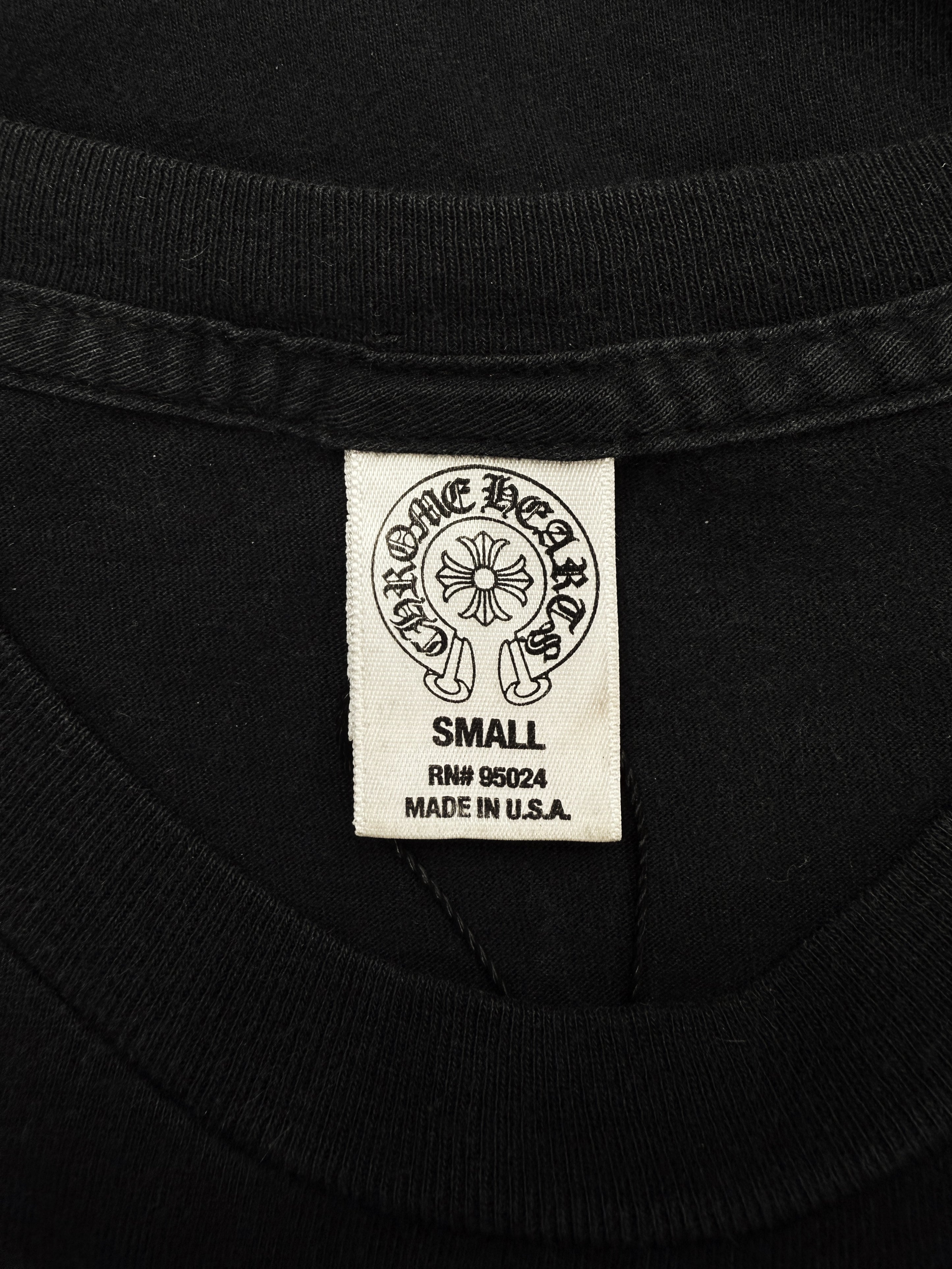 Chrome Hearts x Foti ‘Skull Wing’ Script Black T-Shirt