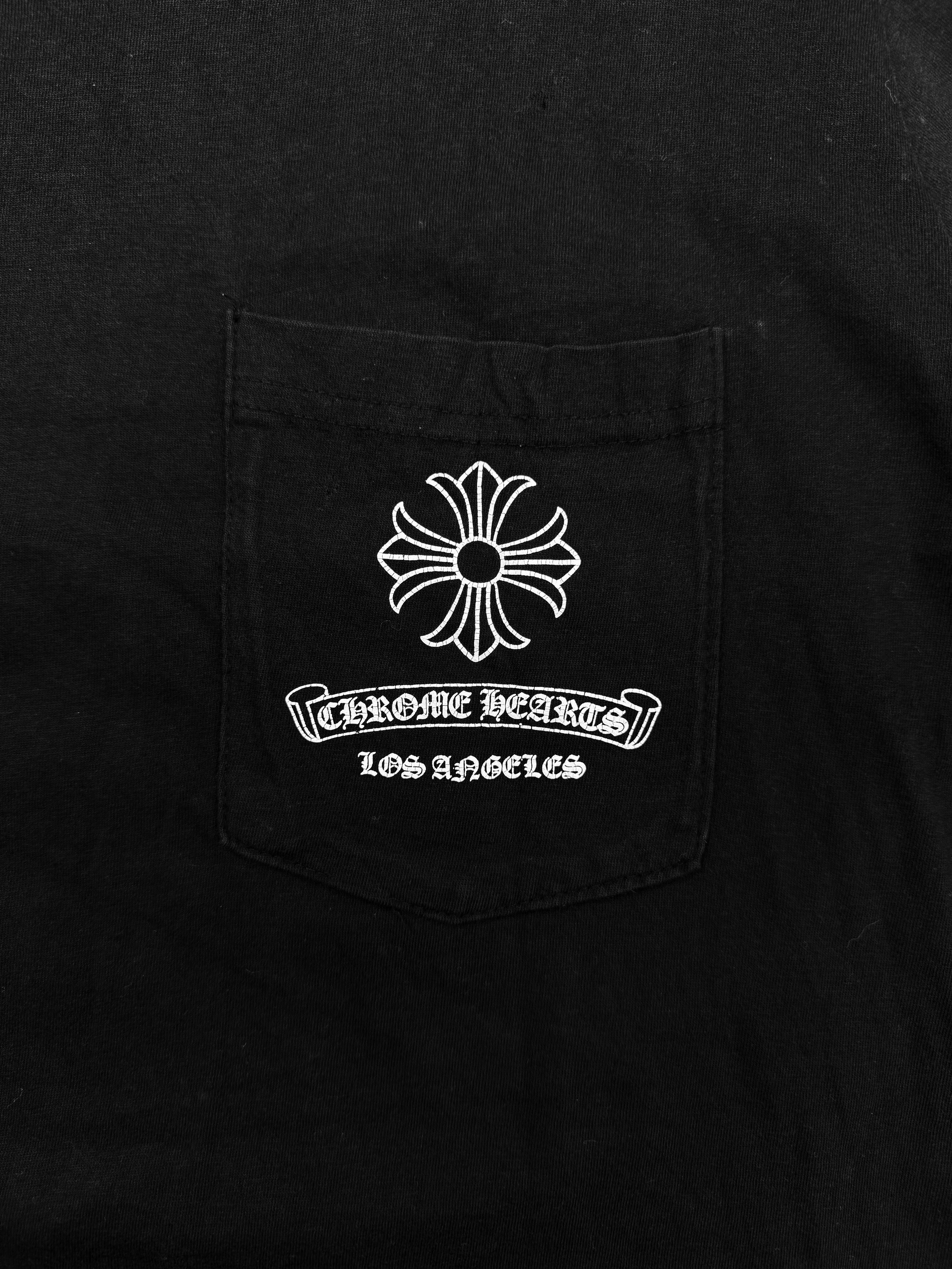 Chrome Hearts Los Angeles Exclusive Plus Logo Black T-Shirt