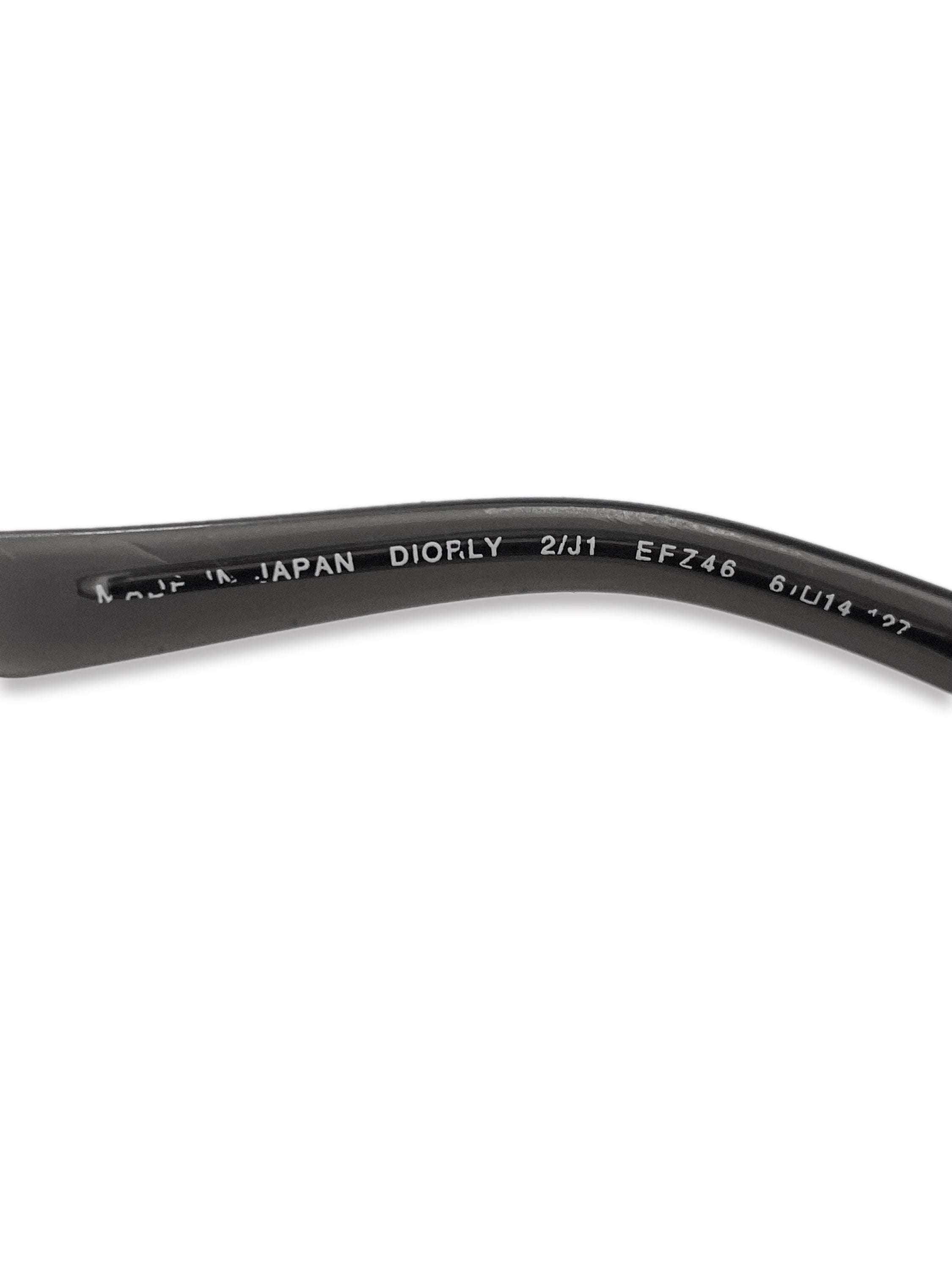 Dior Rimless Gradient Tint Metallic ‘D’ Logo Sunglasses