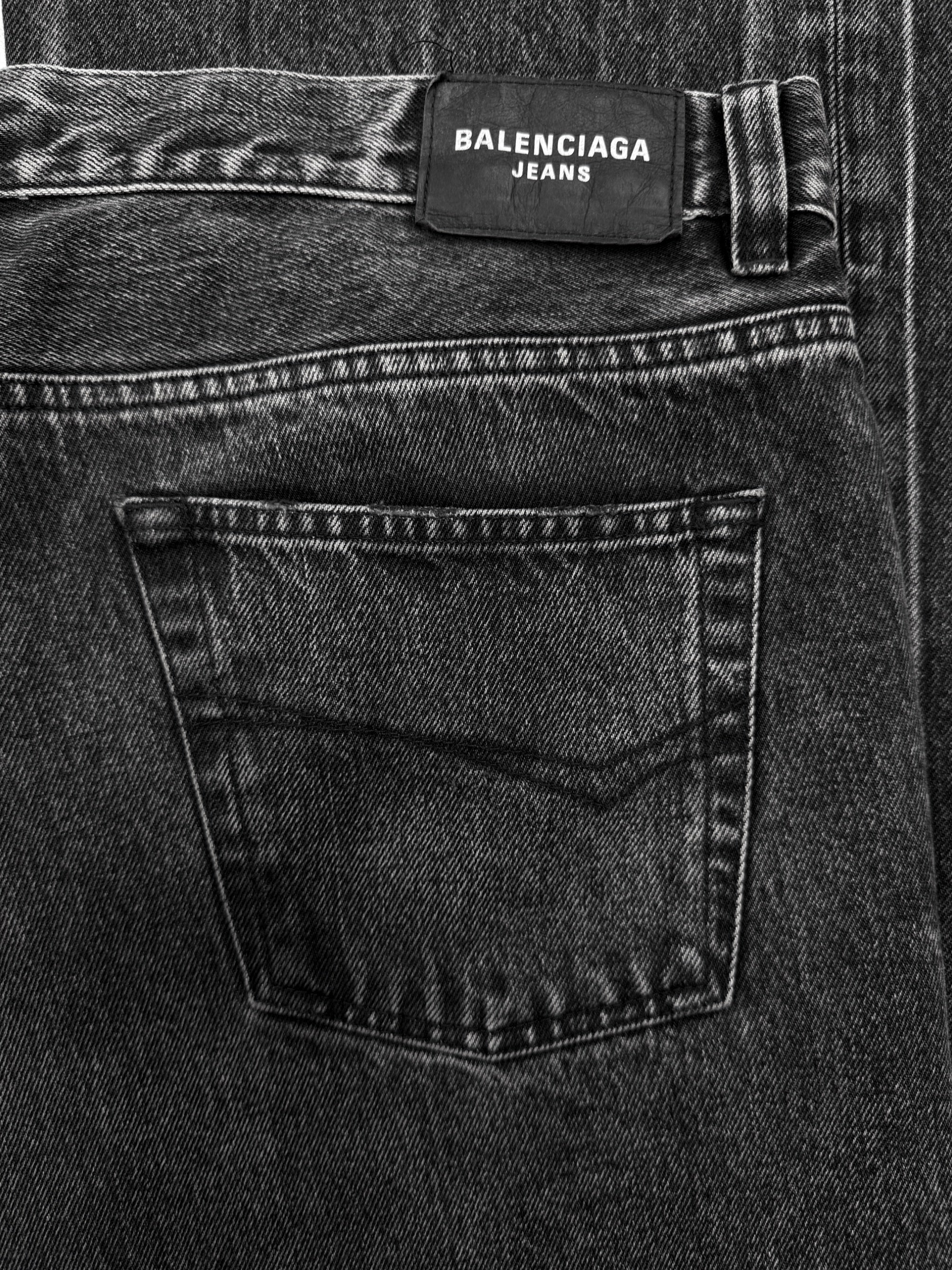 AW22 Balenciaga ‘The Lost Tape’ Flared Grey Washed Denim